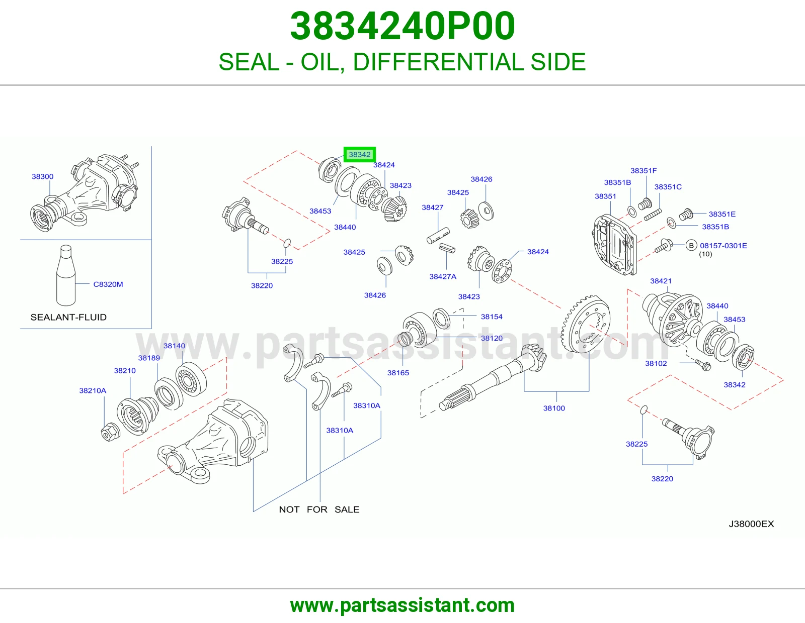 SEAL - OIL, DIFFERENTIAL SIDE