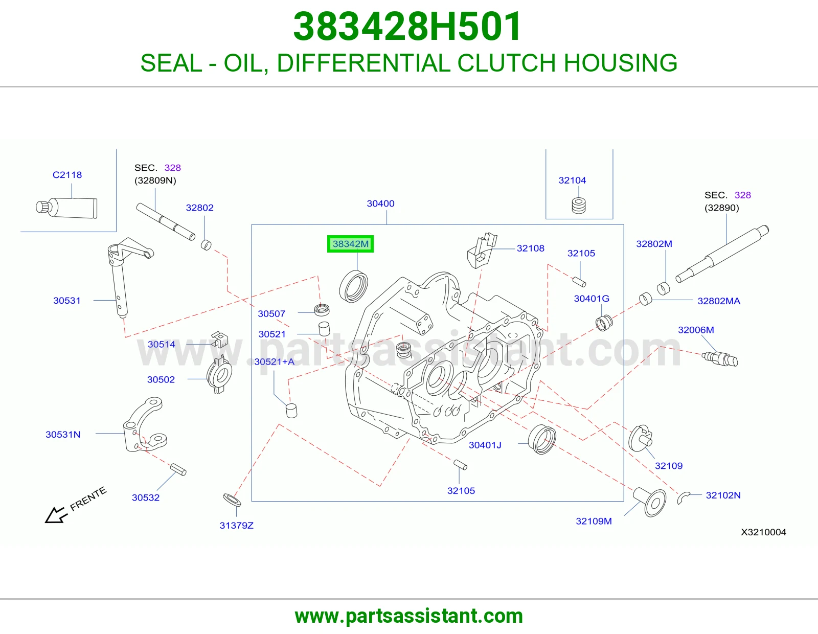 SEAL - OIL, DIFFERENTIAL CLUTCH HOUSING