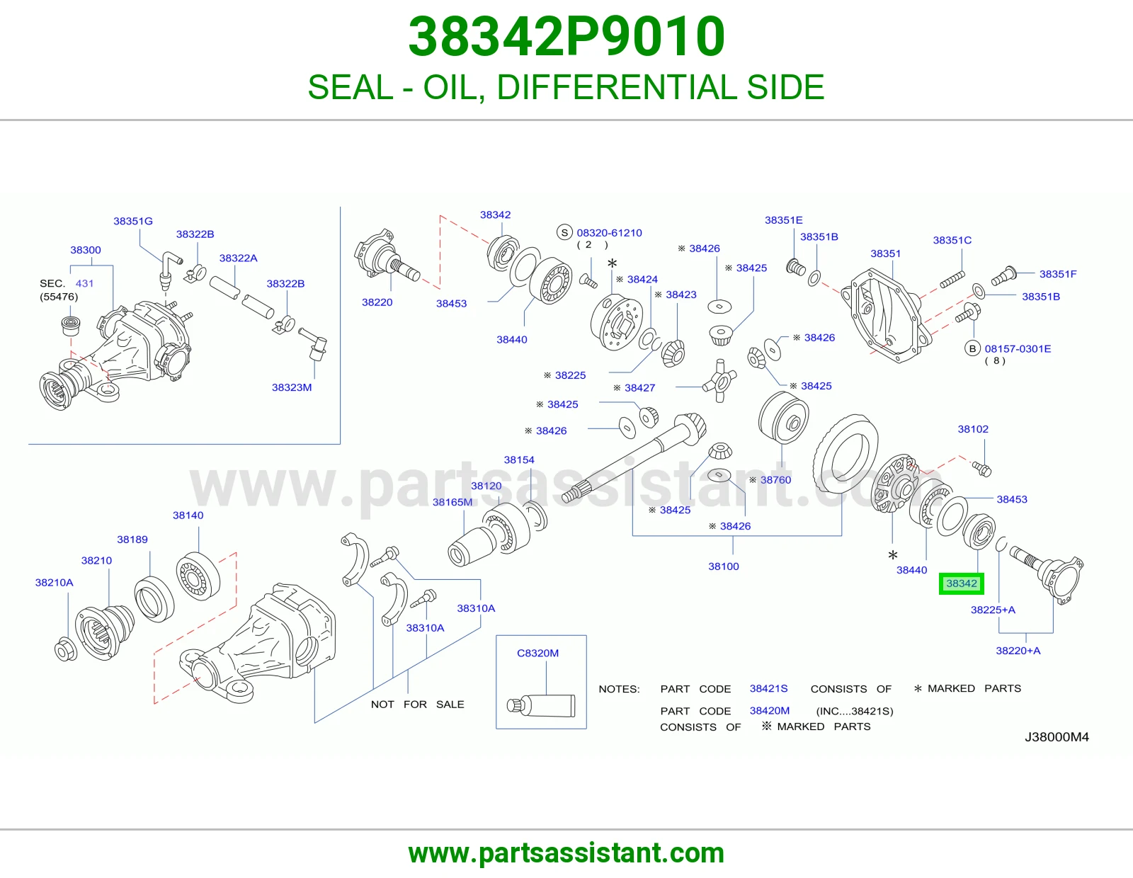 SEAL - OIL, DIFFERENTIAL SIDE