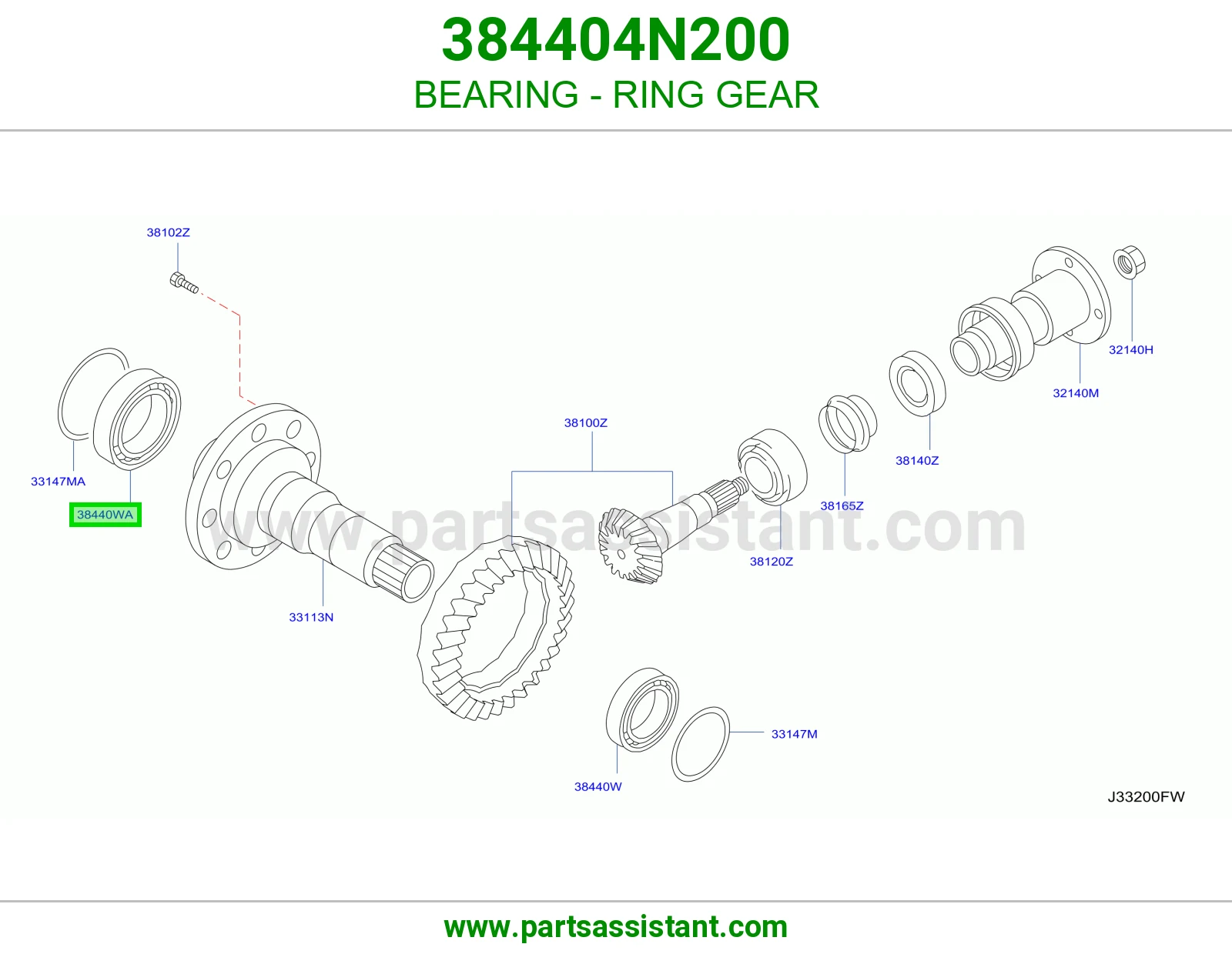BEARING - RING GEAR