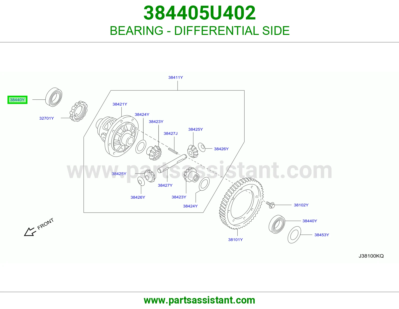 BEARING - DIFFERENTIAL SIDE