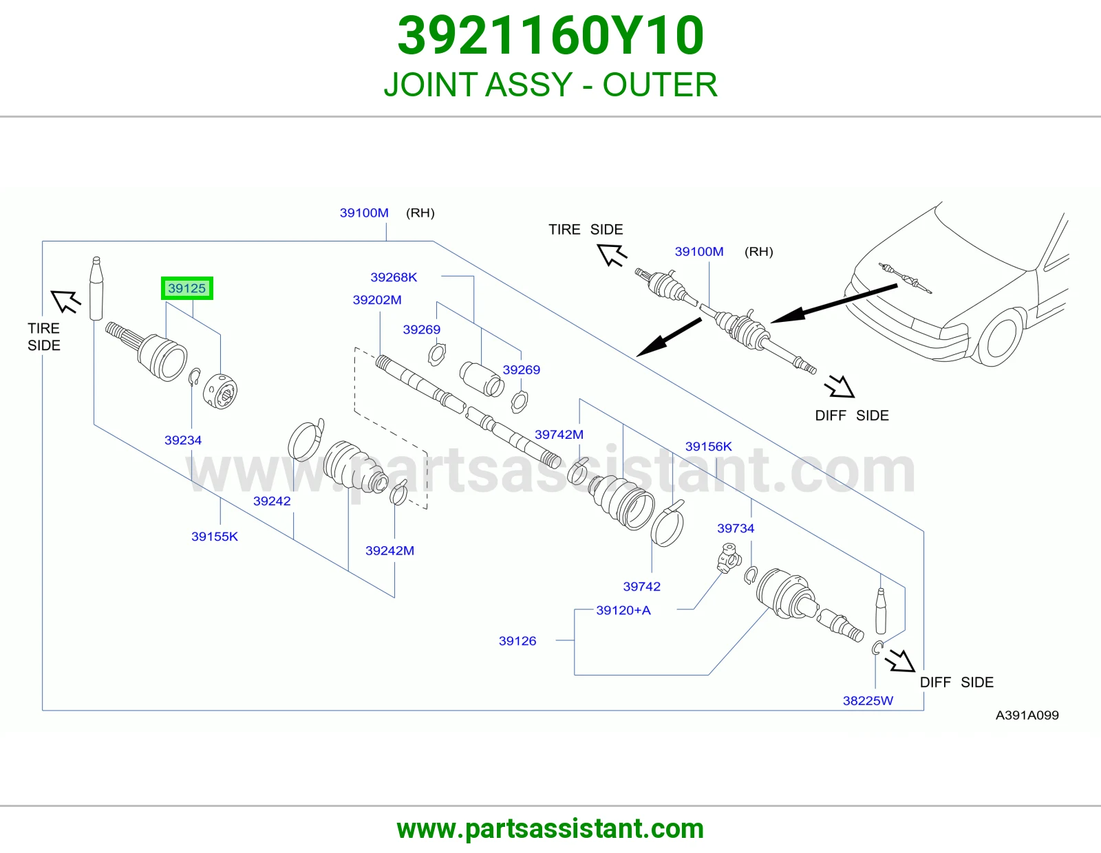 JOINT ASSY - OUTER