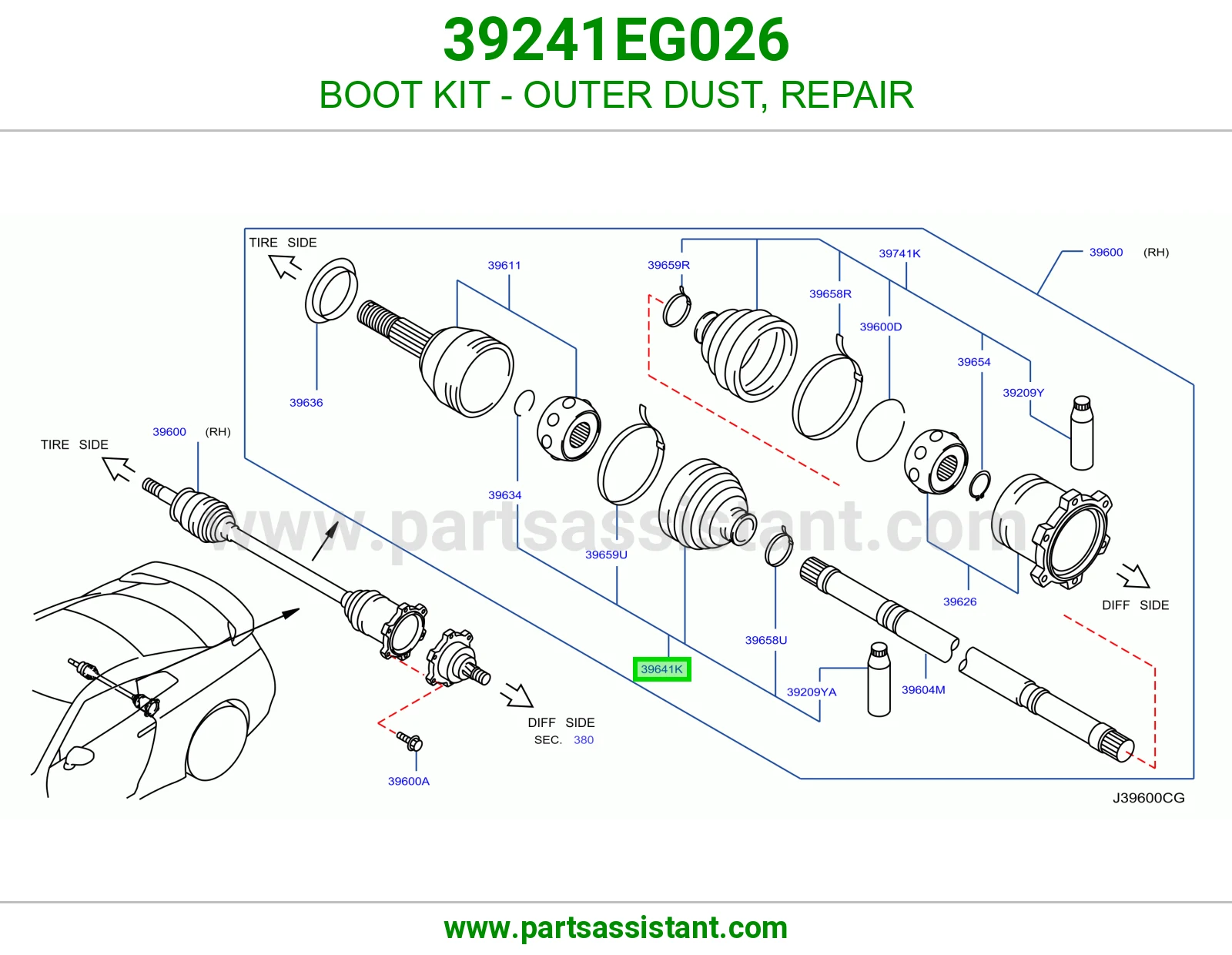 BOOT KIT - OUTER DUST, REPAIR