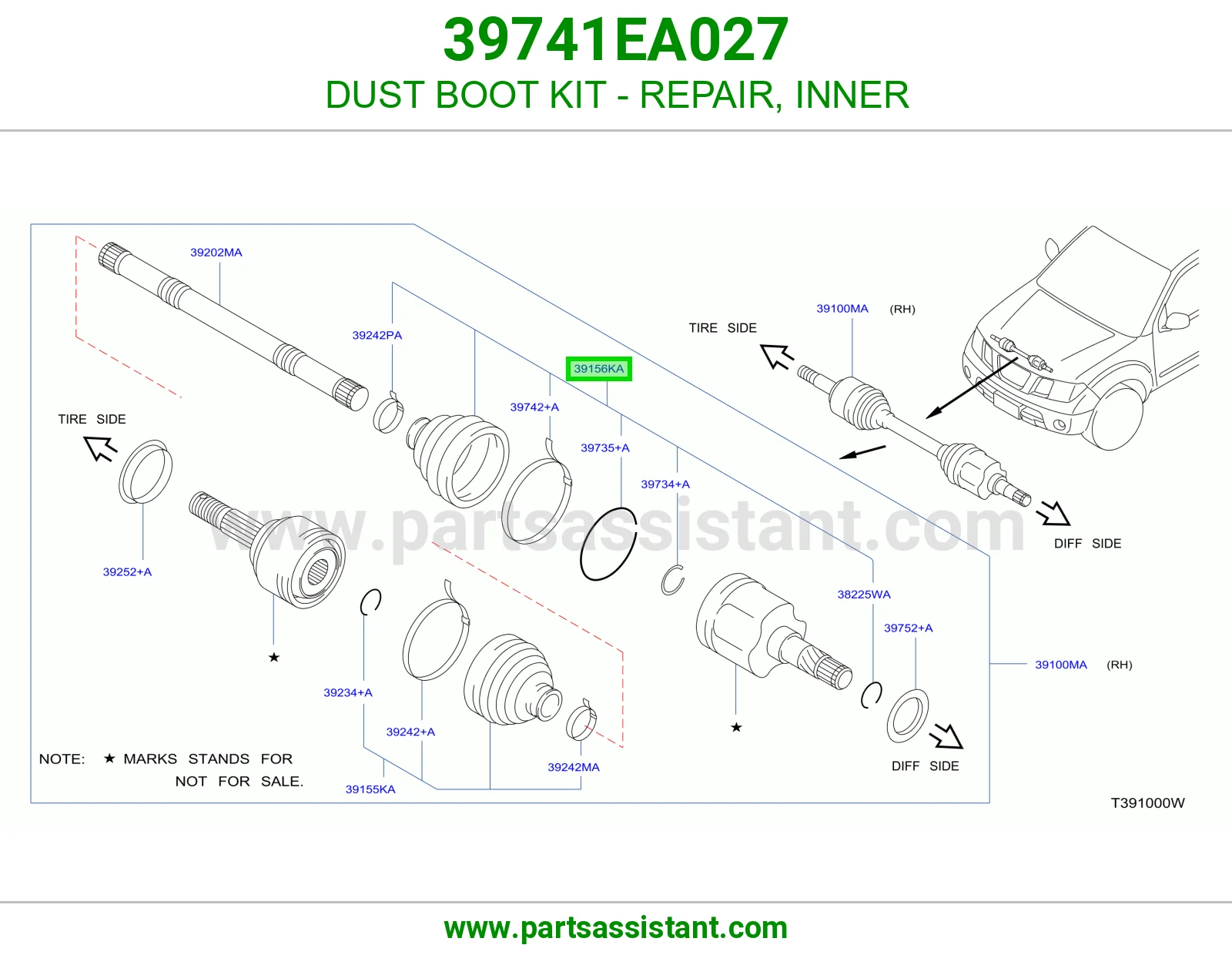DUST BOOT KIT - REPAIR, INNER