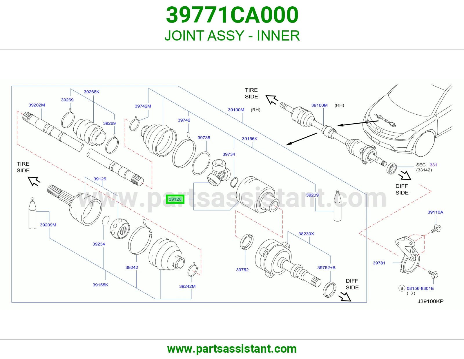 JOINT ASSY - INNER