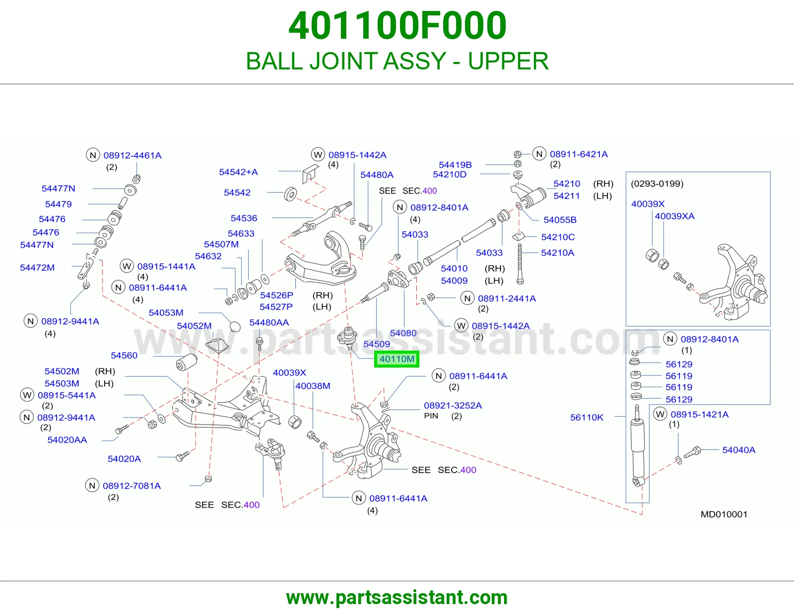 BALL JOINT ASSY - UPPER