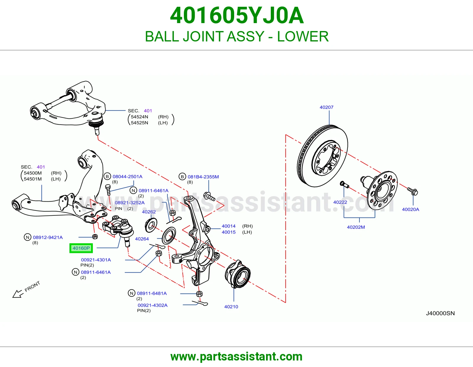 BALL JOINT ASSY - LOWER