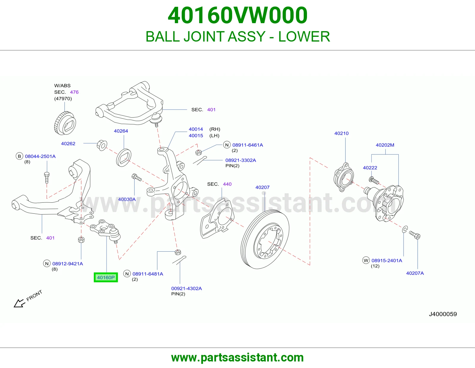 BALL JOINT ASSY - LOWER