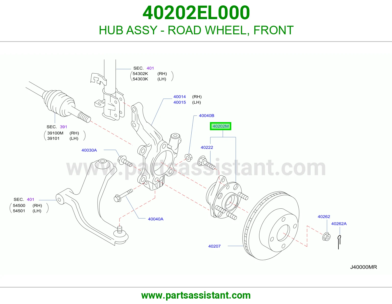 HUB ASSY - ROAD WHEEL, FRONT