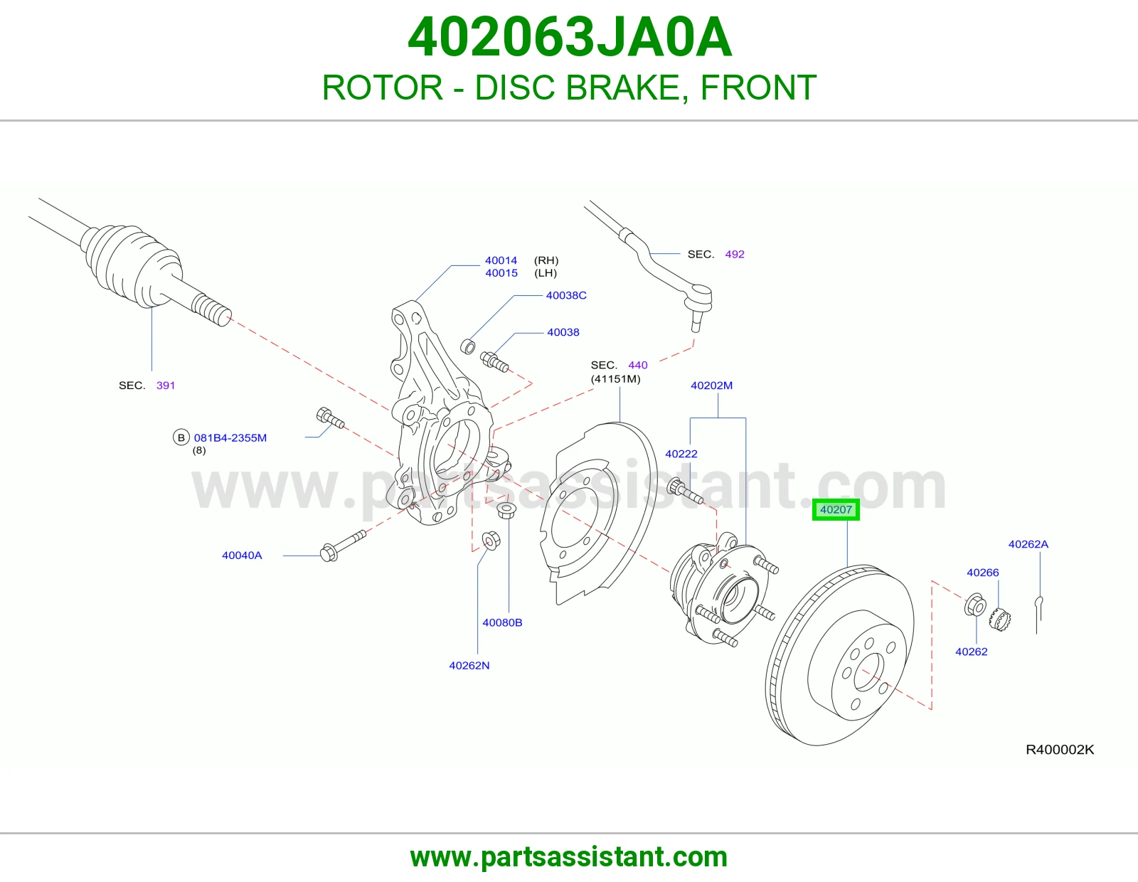ROTOR - DISC BRAKE, FRONT