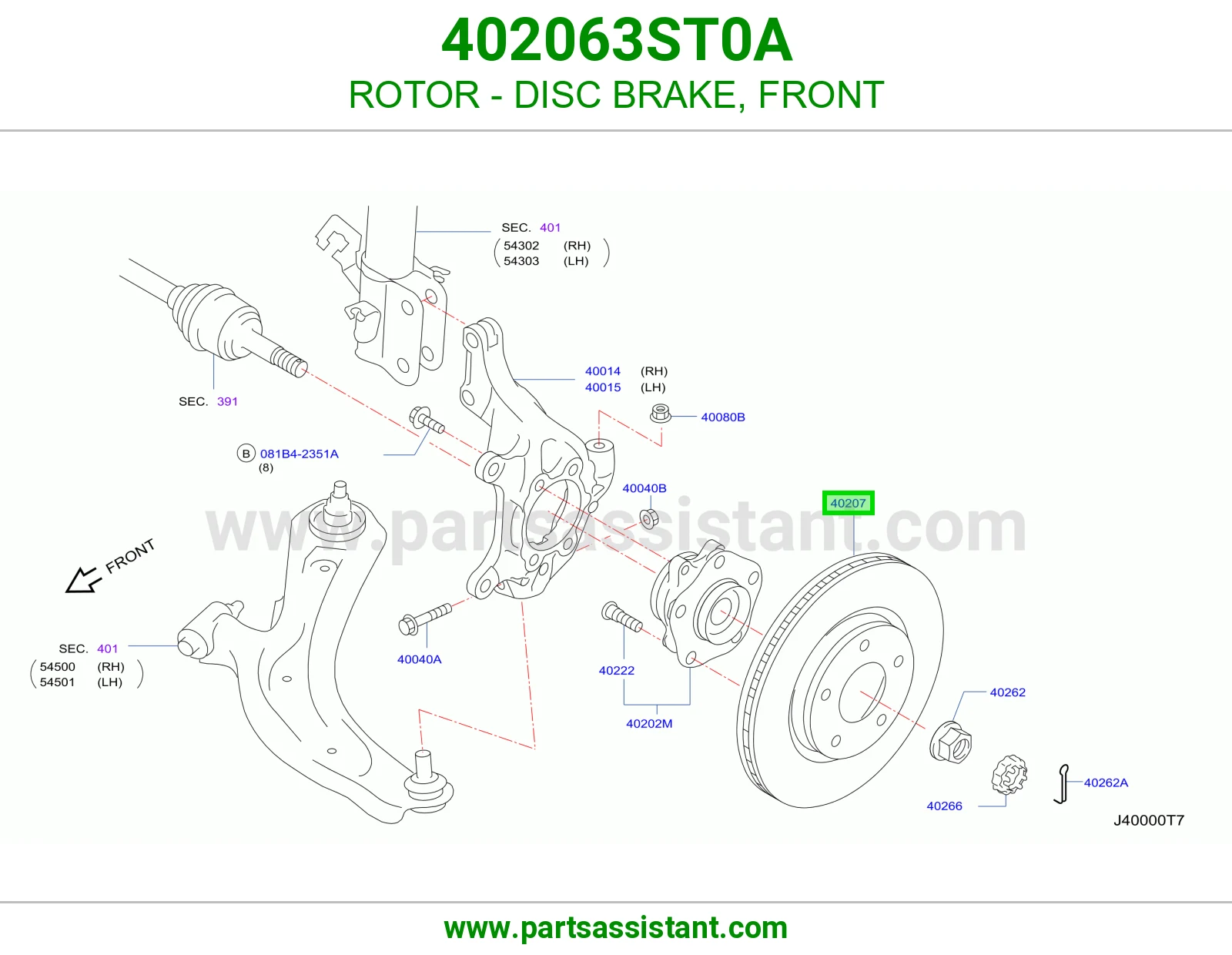 ROTOR - DISC BRAKE, FRONT