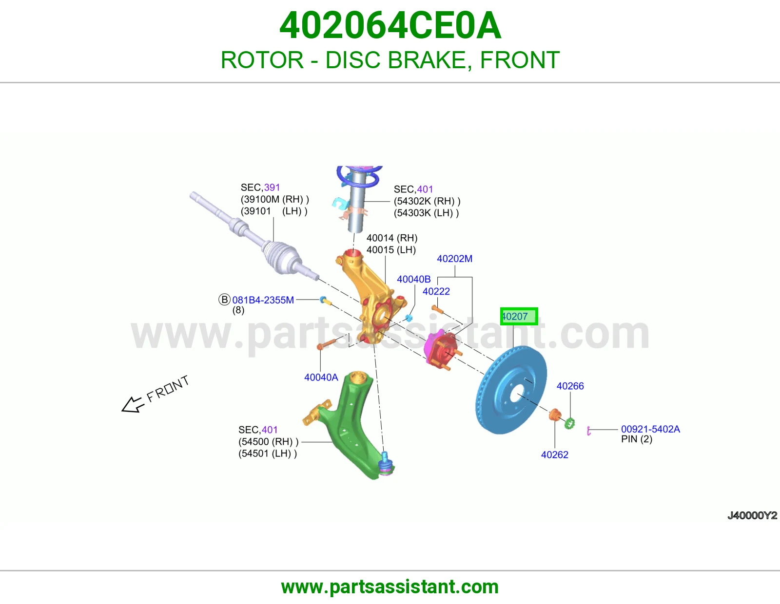 ROTOR - DISC BRAKE, FRONT