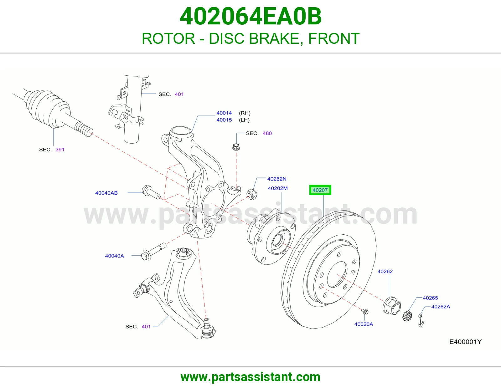 ROTOR - DISC BRAKE, FRONT