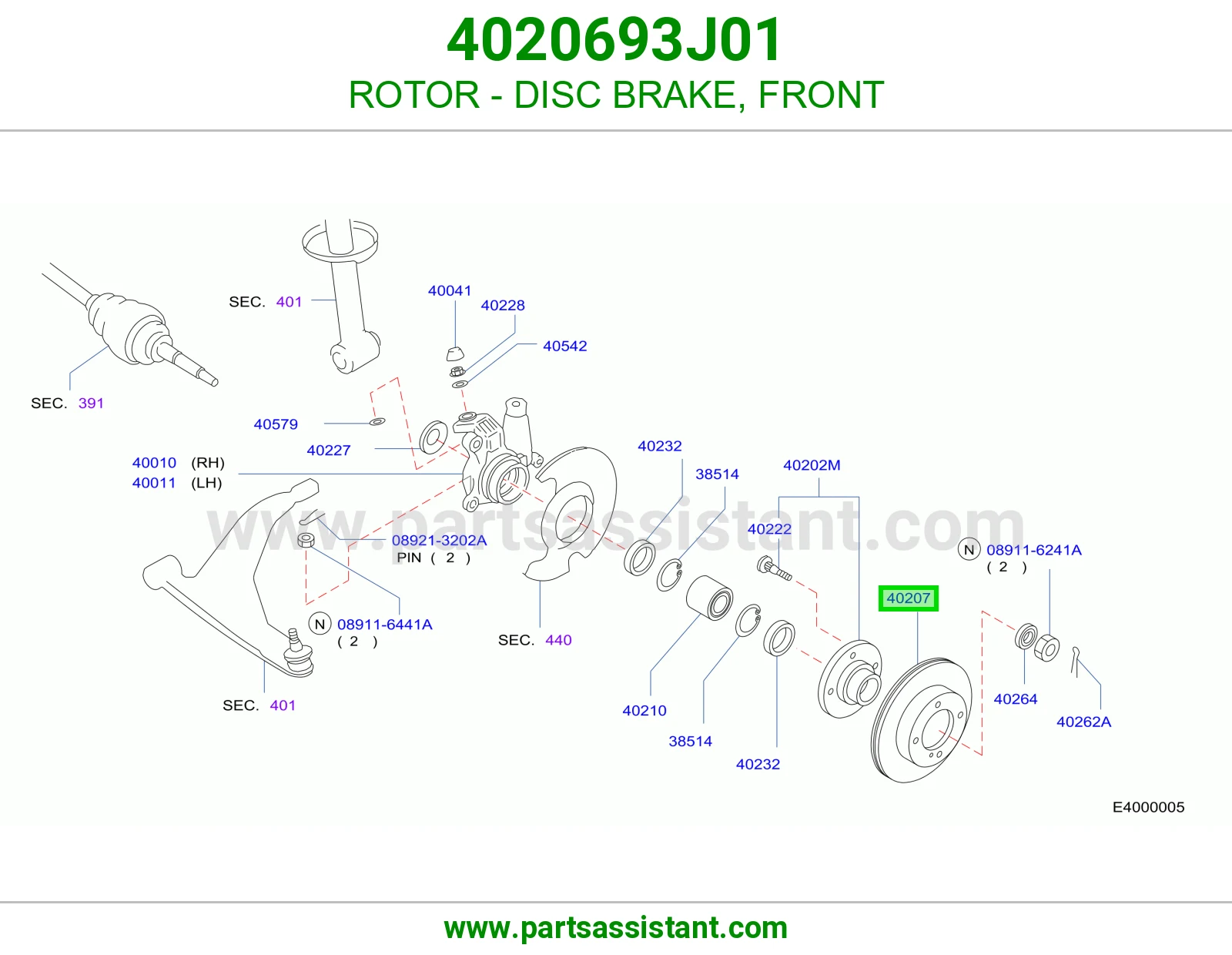 ROTOR - DISC BRAKE, FRONT