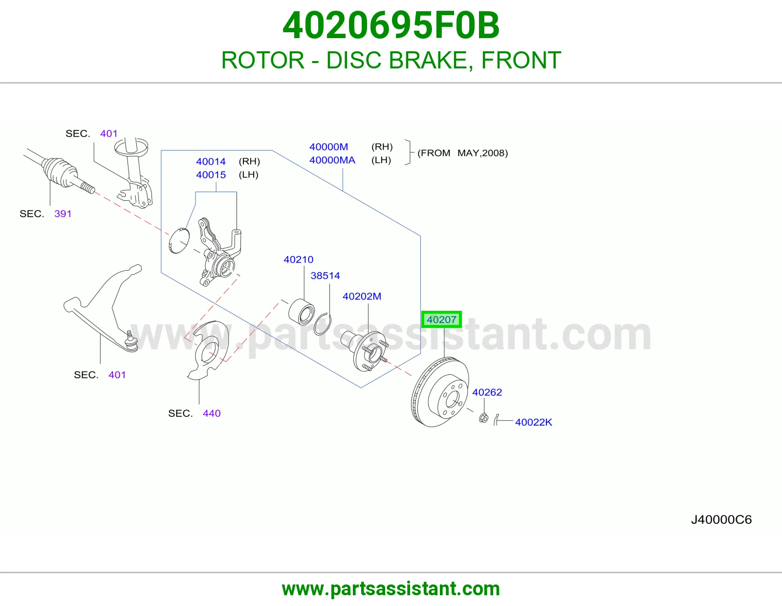 ROTOR - DISC BRAKE, FRONT