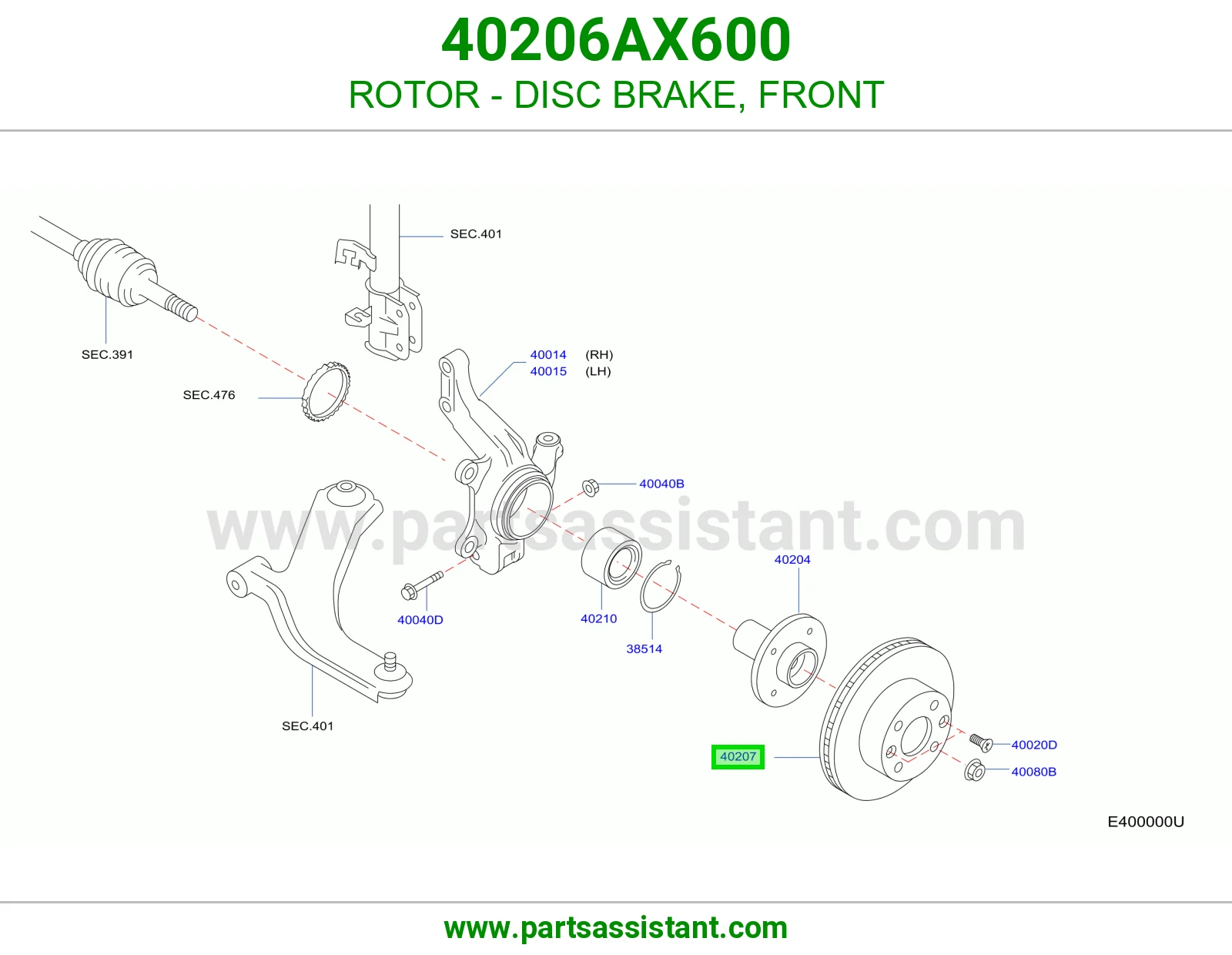 ROTOR - DISC BRAKE, FRONT
