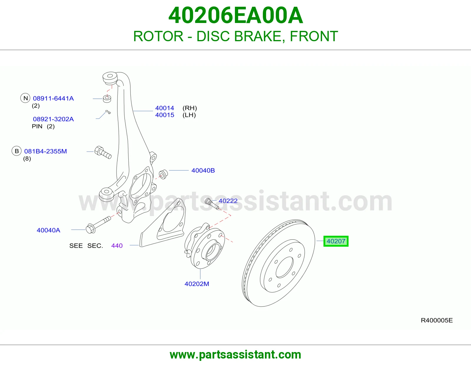 ROTOR - DISC BRAKE, FRONT