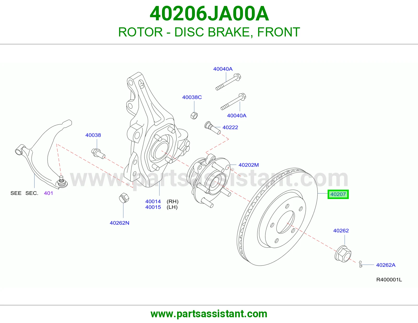 ROTOR - DISC BRAKE, FRONT