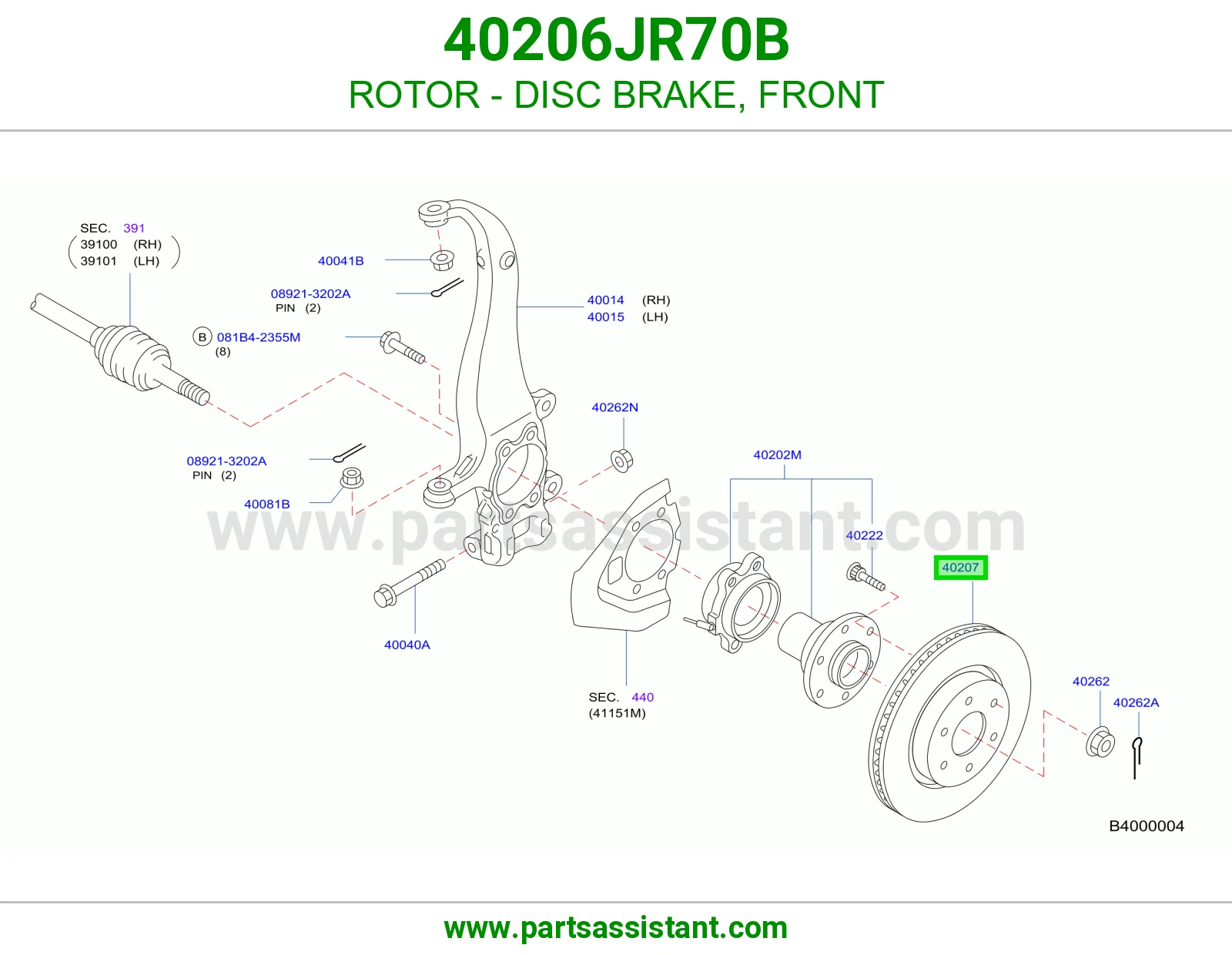 ROTOR - DISC BRAKE, FRONT