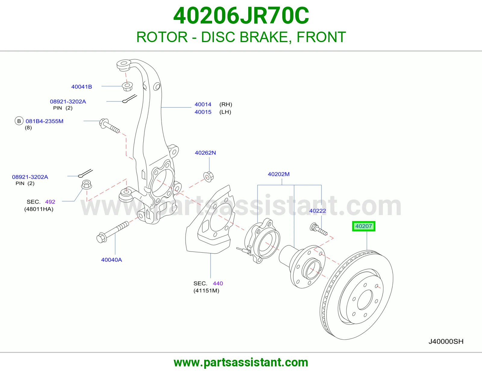 ROTOR - DISC BRAKE, FRONT