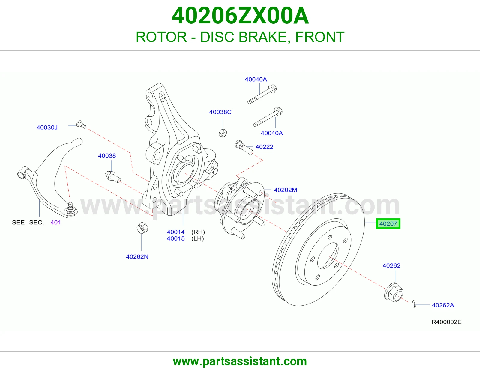 ROTOR - DISC BRAKE, FRONT
