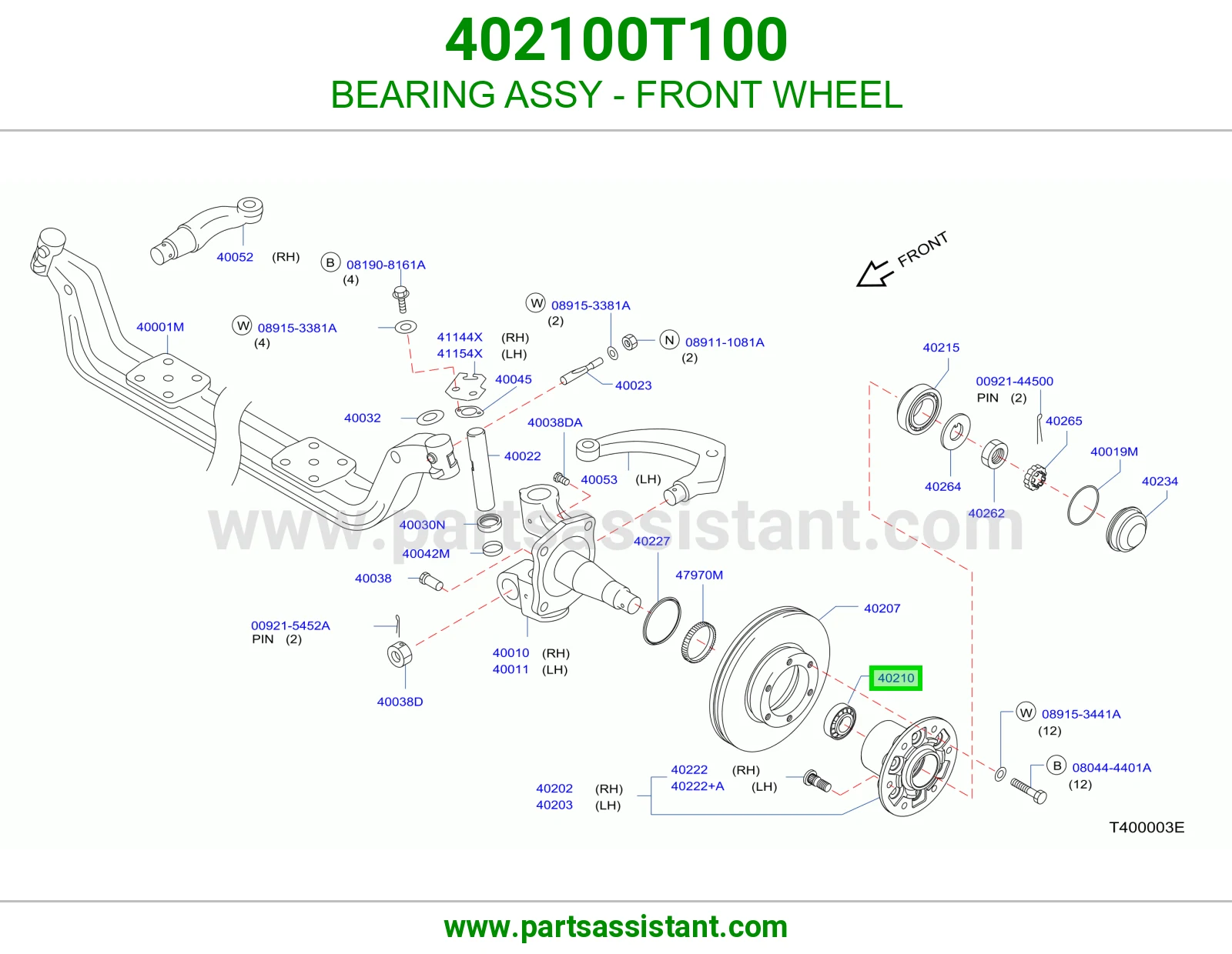 BEARING ASSY - FRONT WHEEL