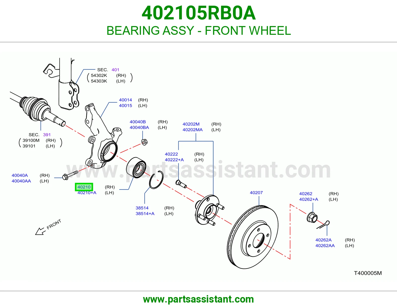 BEARING ASSY - FRONT WHEEL