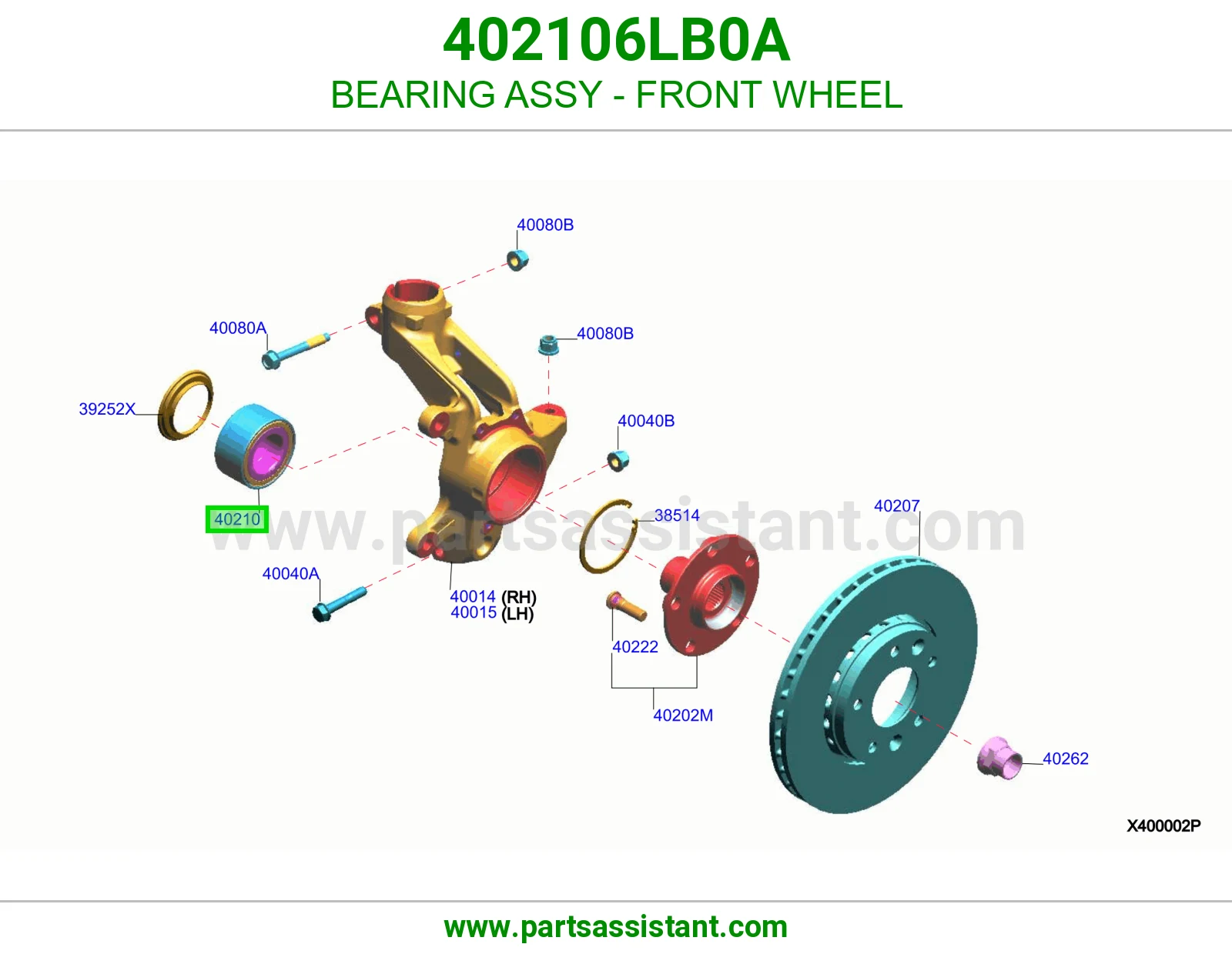 BEARING ASSY - FRONT WHEEL