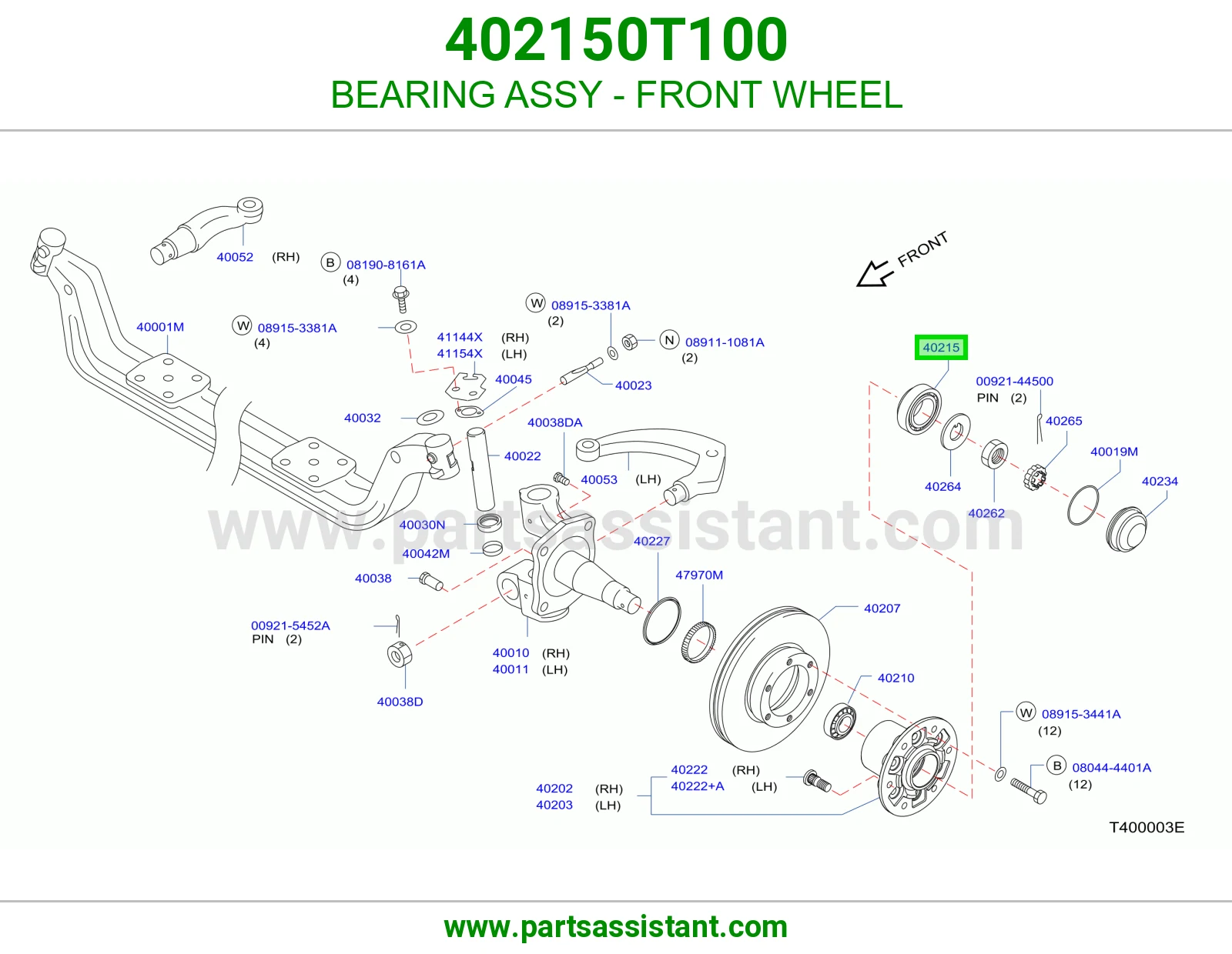 BEARING ASSY - FRONT WHEEL
