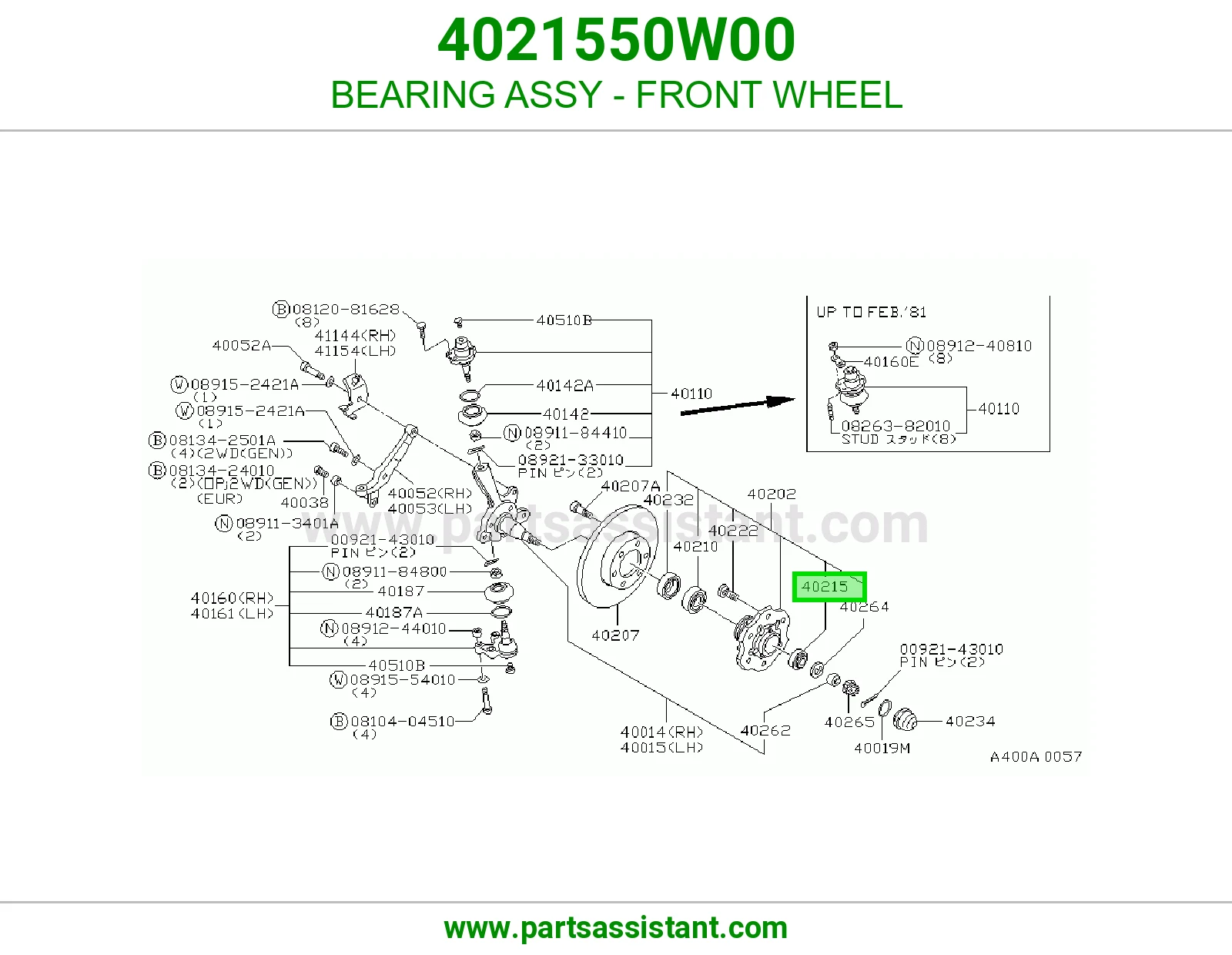 BEARING ASSY - FRONT WHEEL