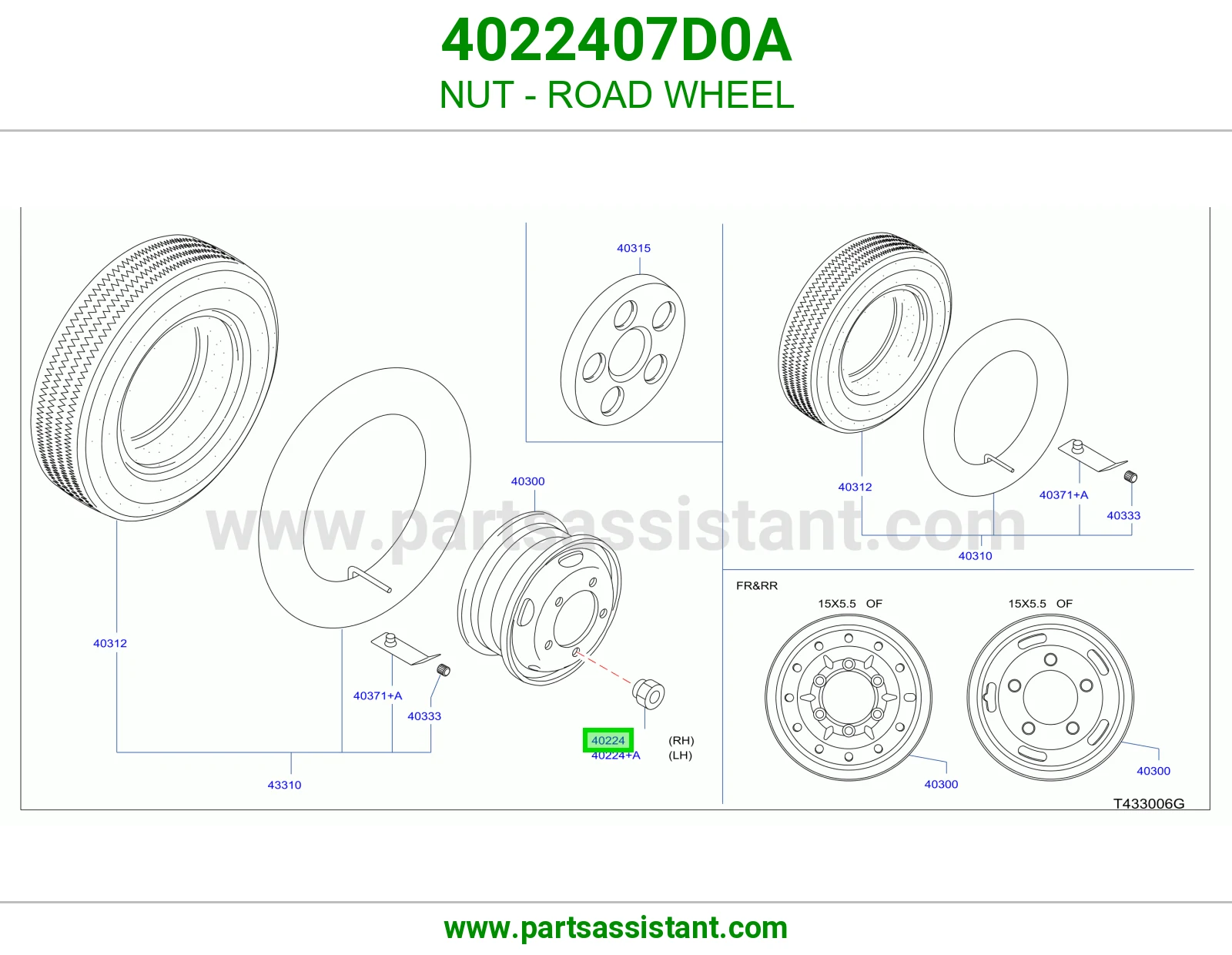 NUT - ROAD WHEEL