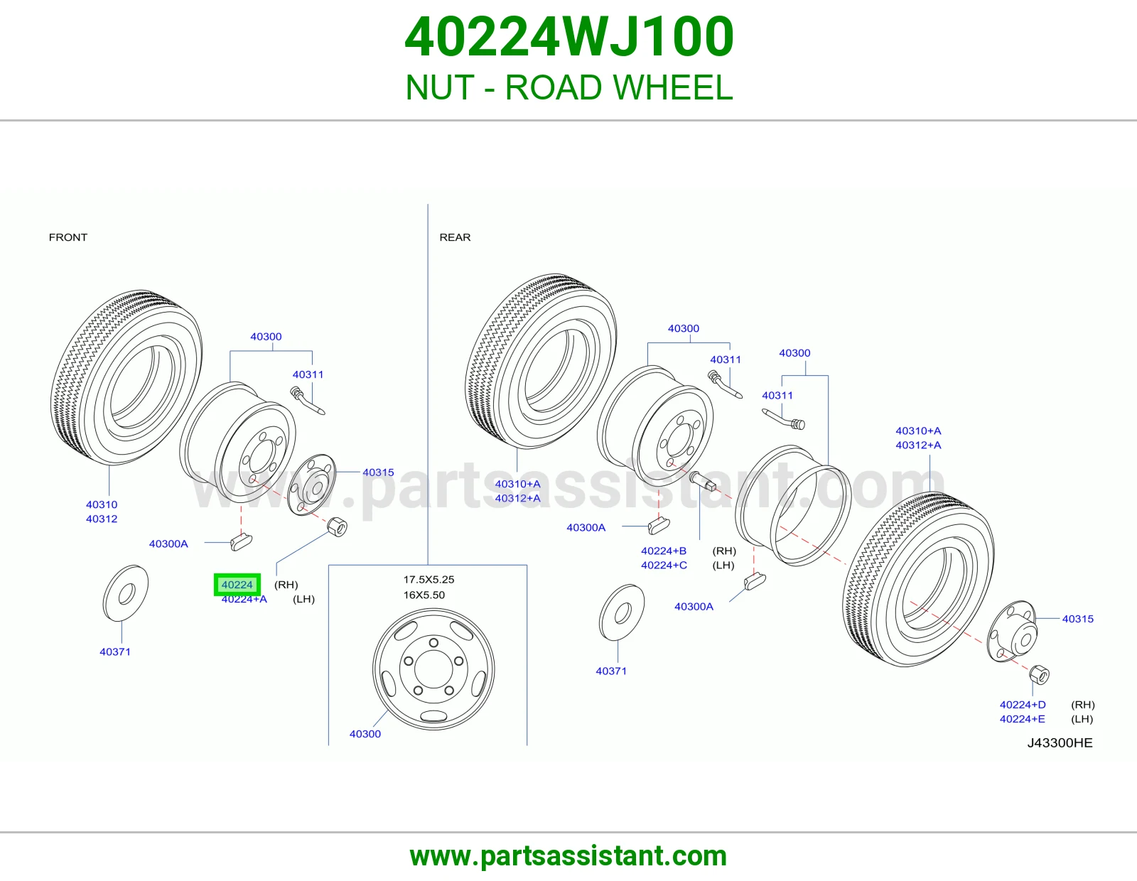 NUT - ROAD WHEEL