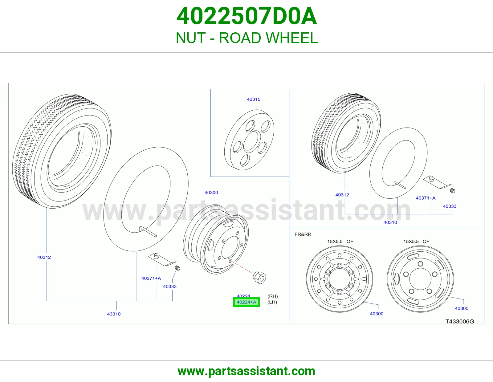NUT - ROAD WHEEL