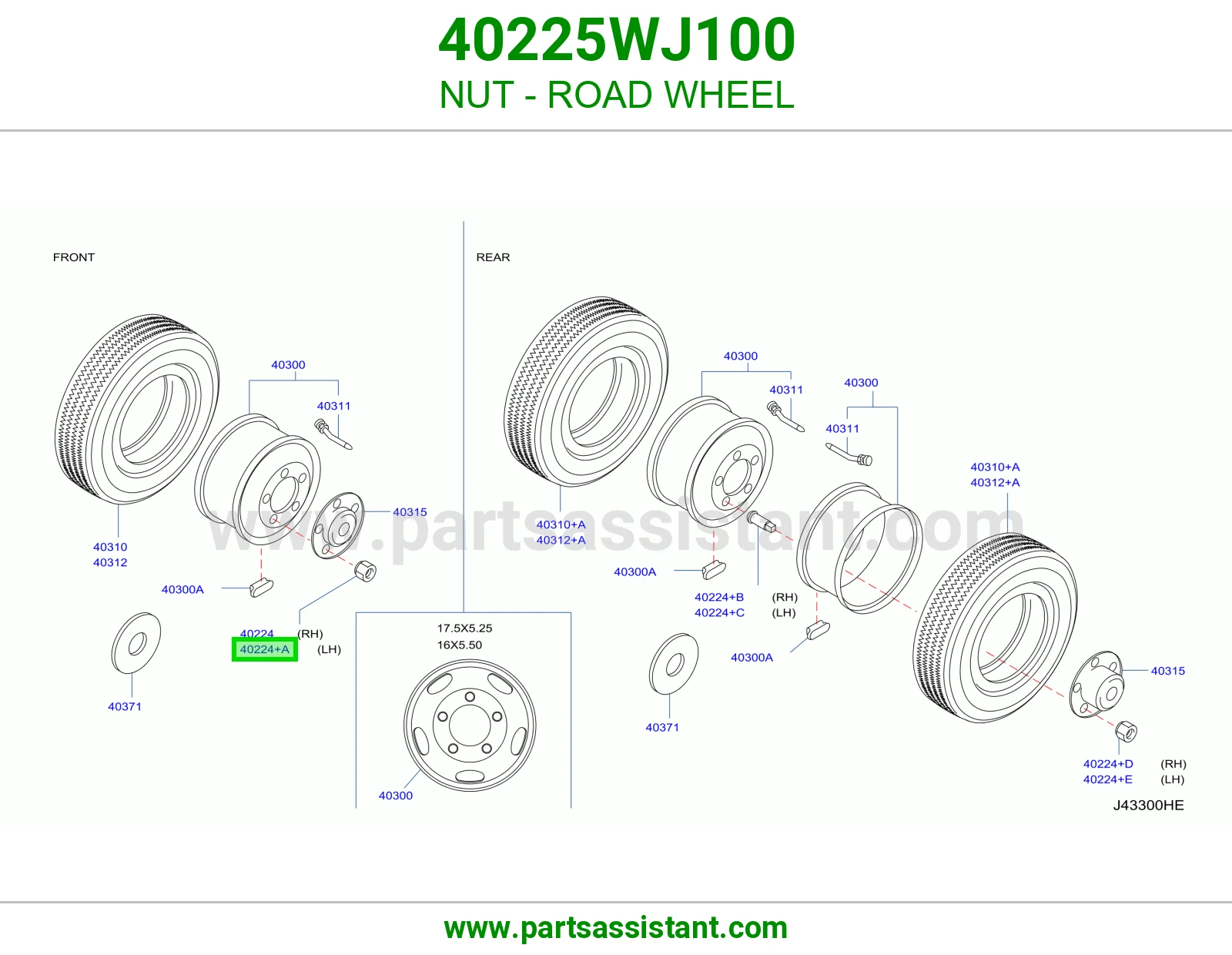 NUT - ROAD WHEEL