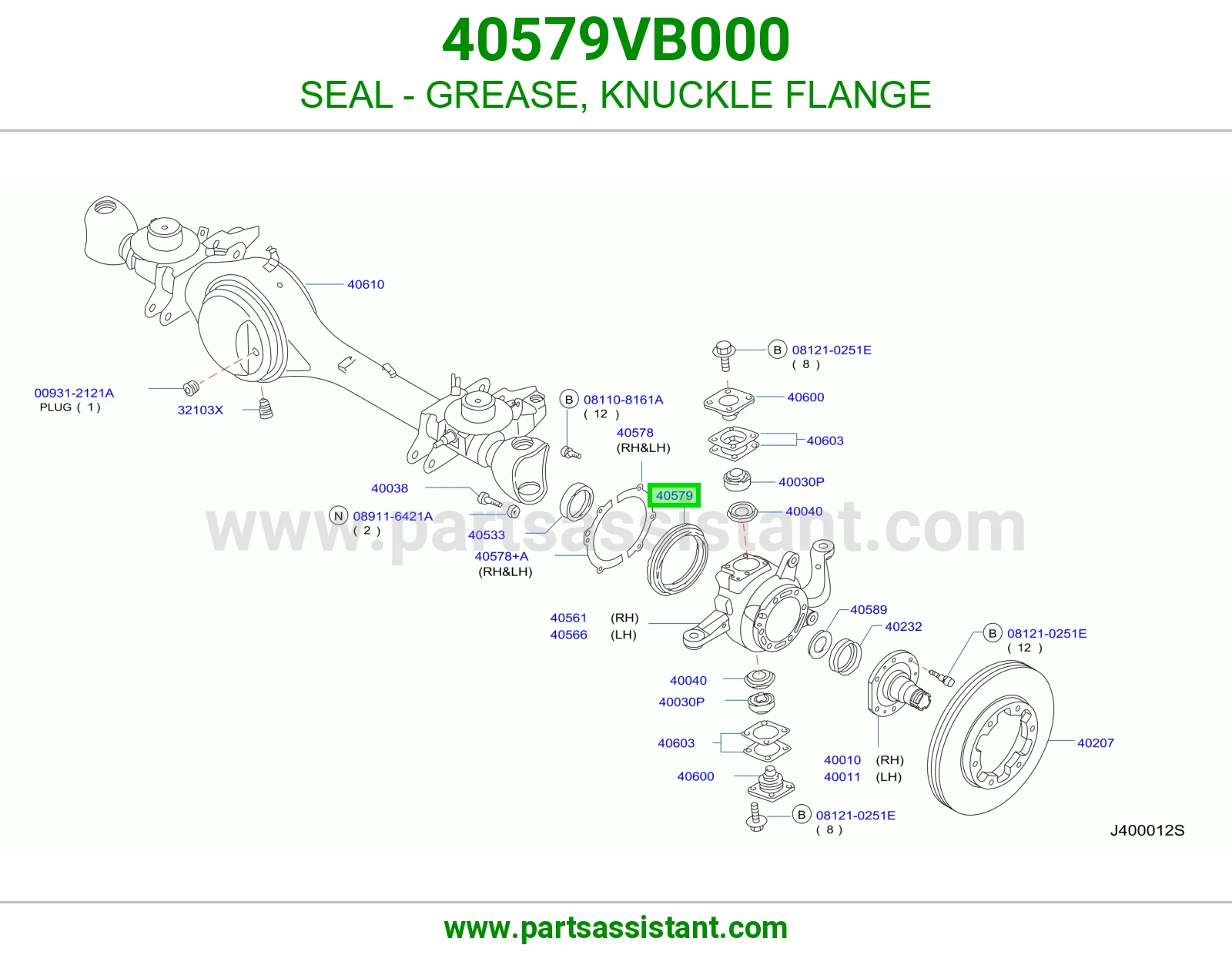 SEAL - GREASE, KNUCKLE FLANGE