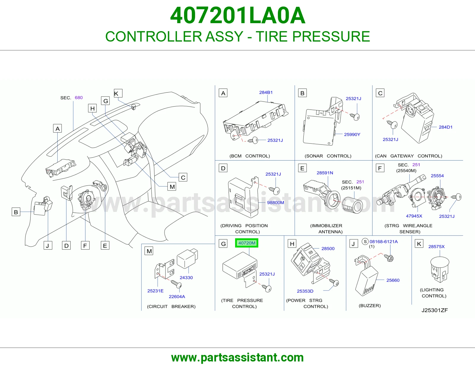 CONTROLLER ASSY - TIRE PRESSURE