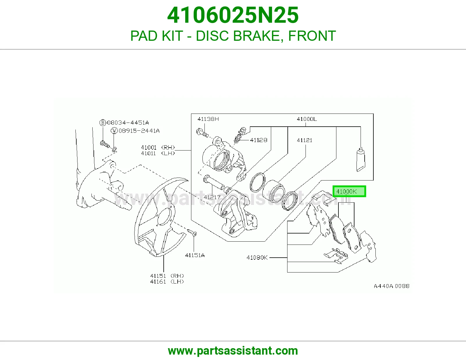 PAD KIT - DISC BRAKE, FRONT