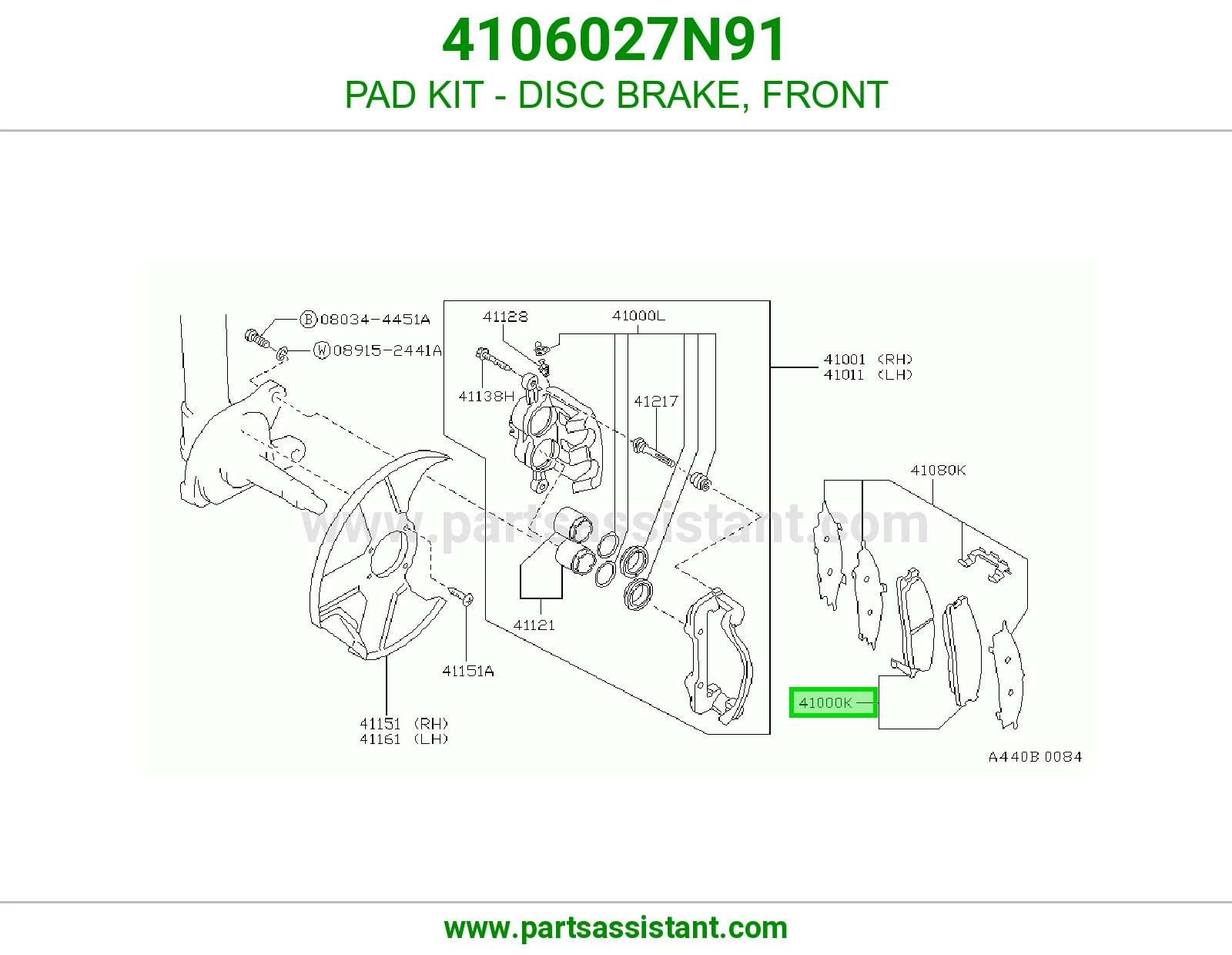 PAD KIT - DISC BRAKE, FRONT