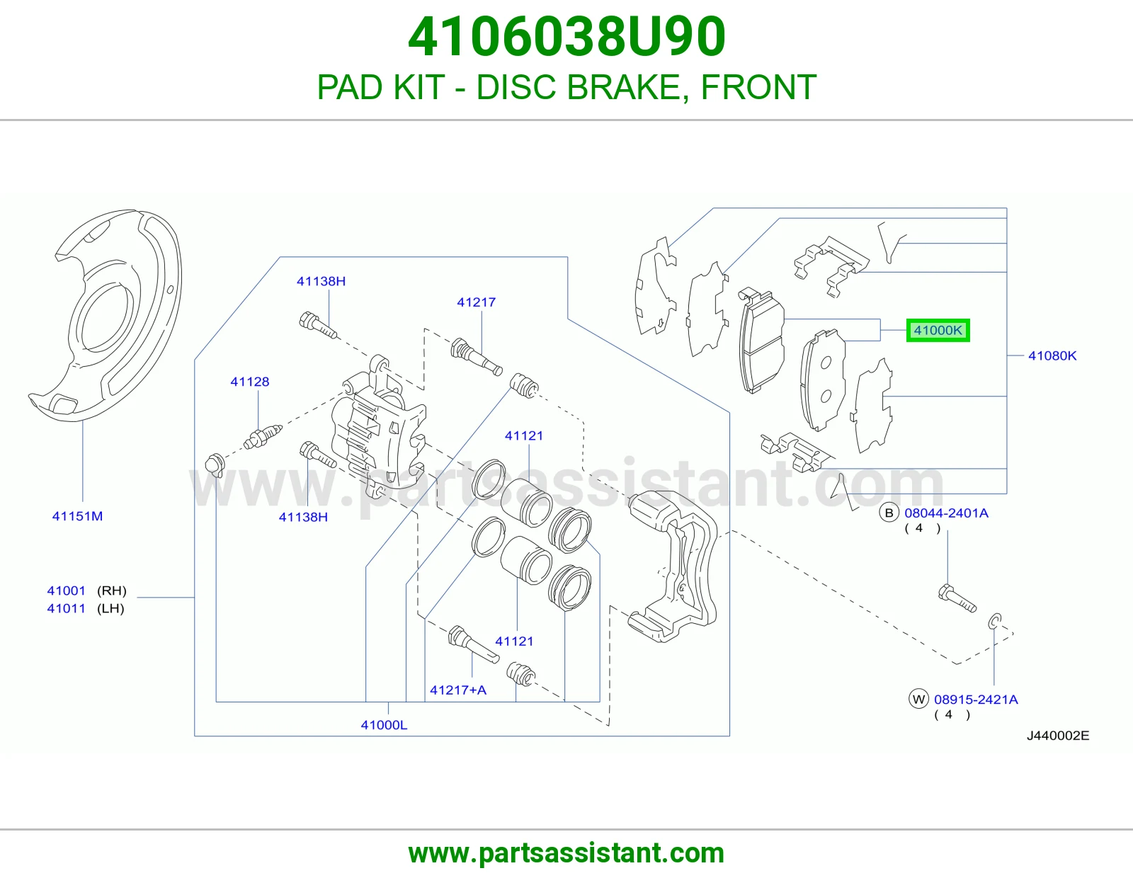 PAD KIT - DISC BRAKE, FRONT