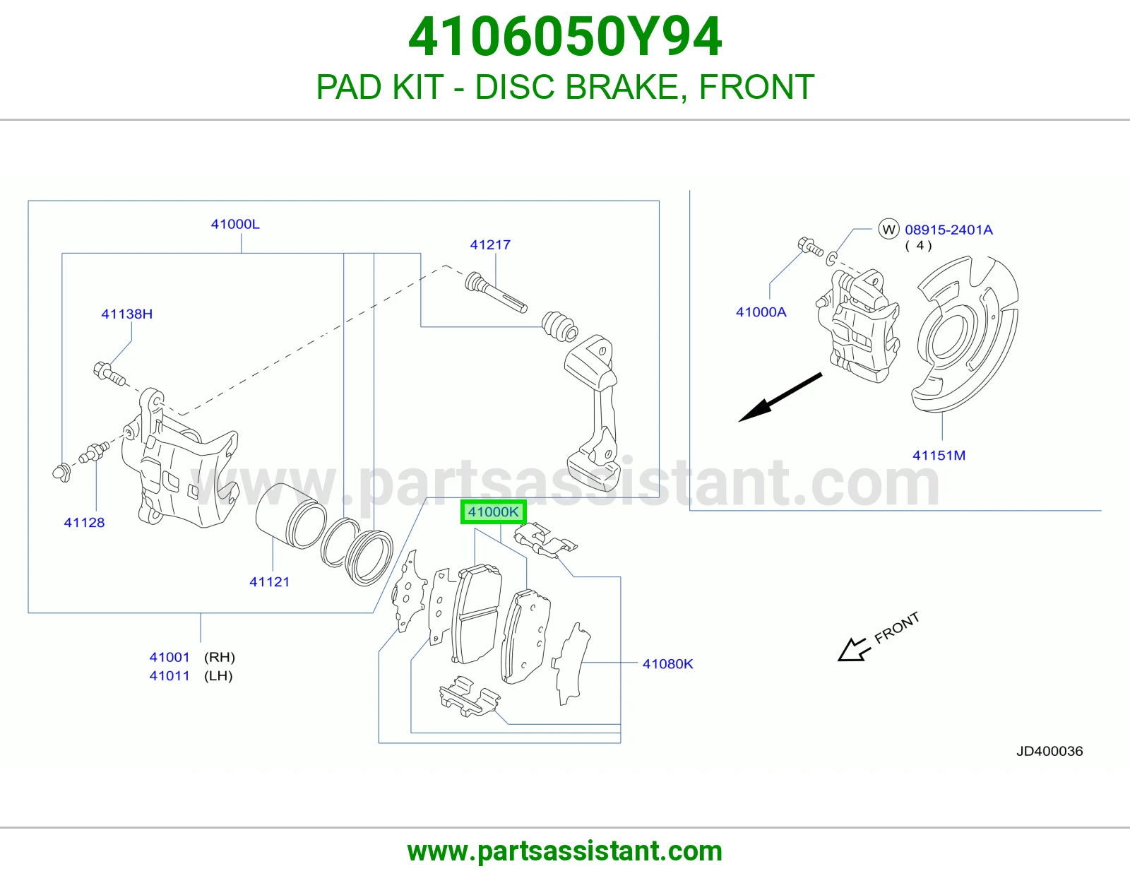 PAD KIT - DISC BRAKE, FRONT
