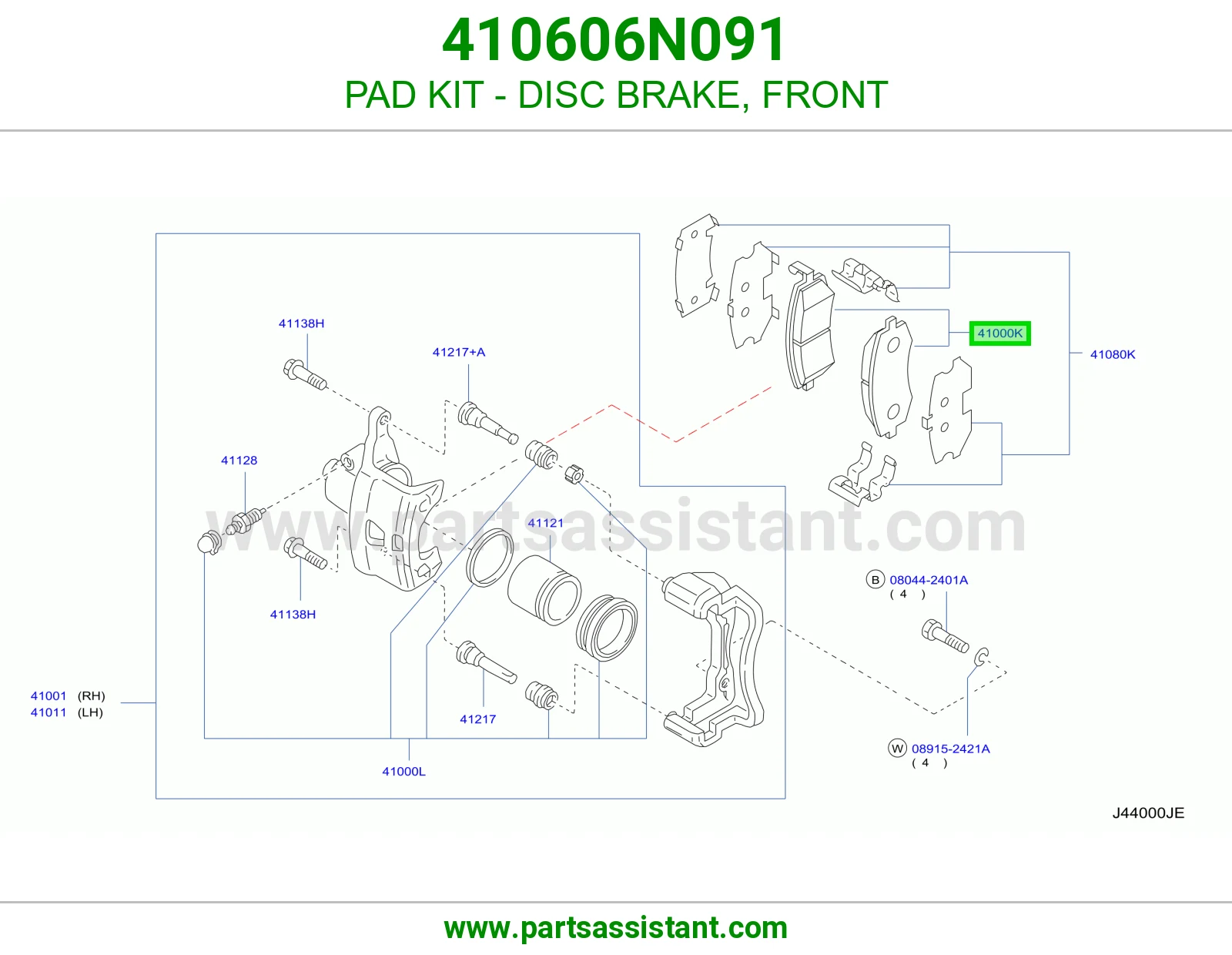 PAD KIT - DISC BRAKE, FRONT