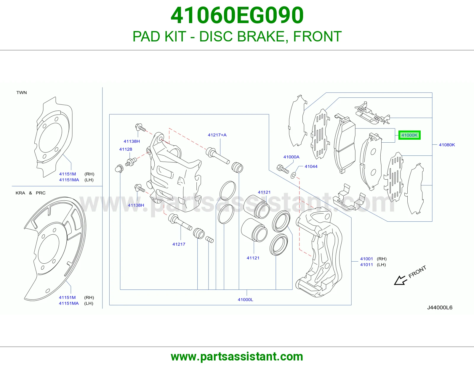 PAD KIT - DISC BRAKE, FRONT