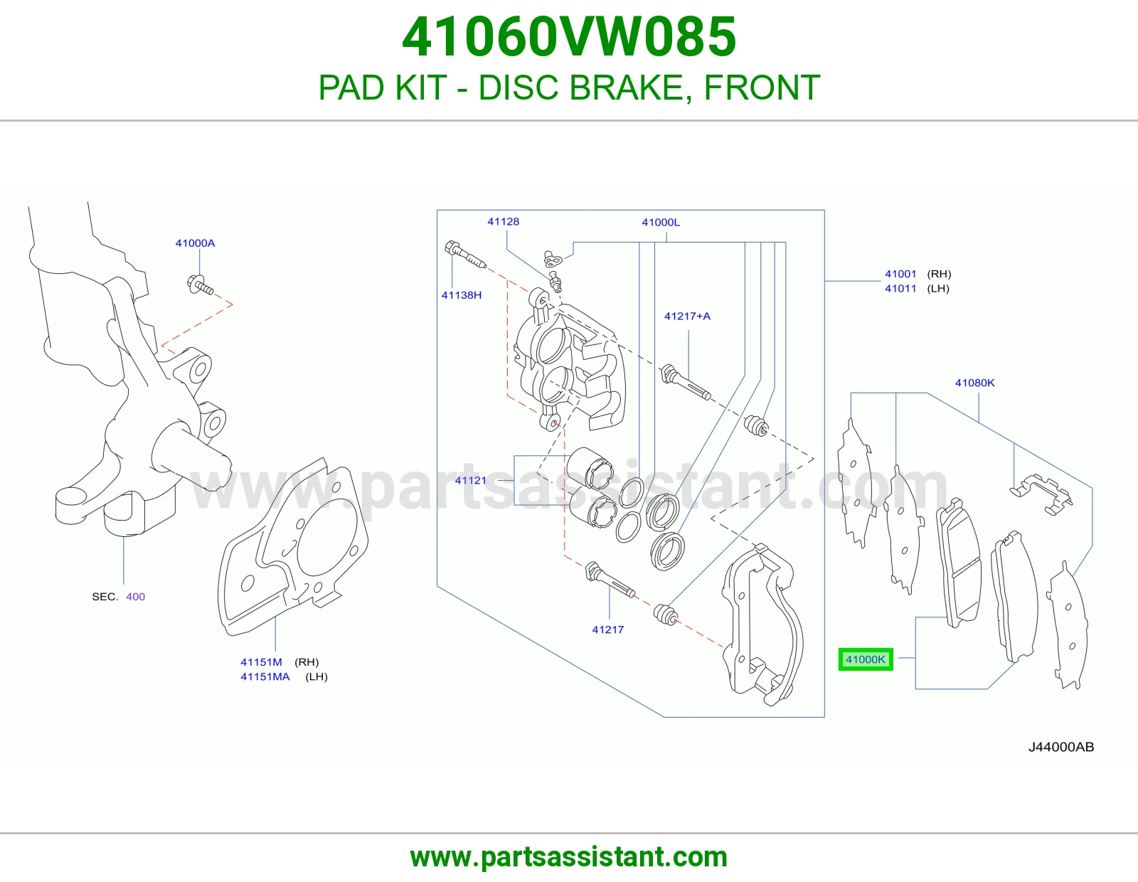 PAD KIT - DISC BRAKE, FRONT