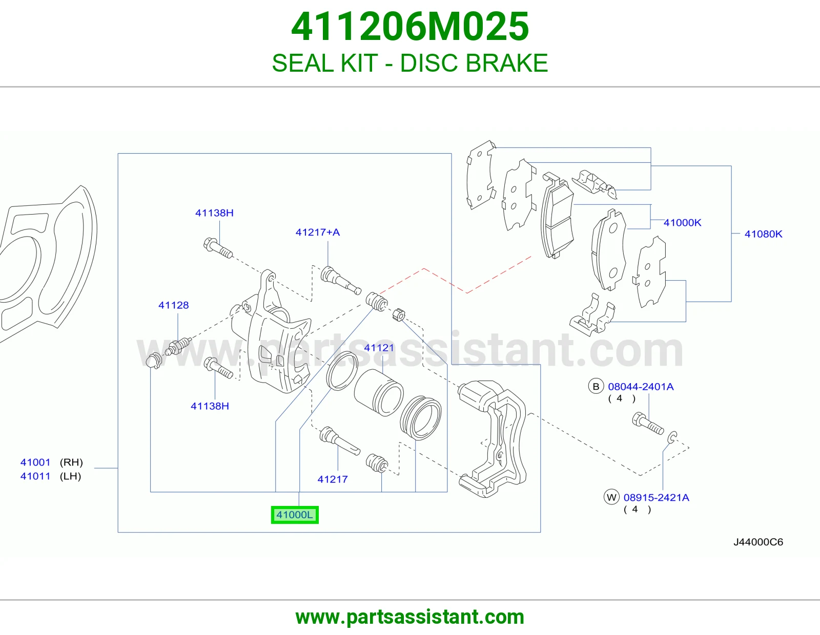 SEAL KIT - DISC BRAKE