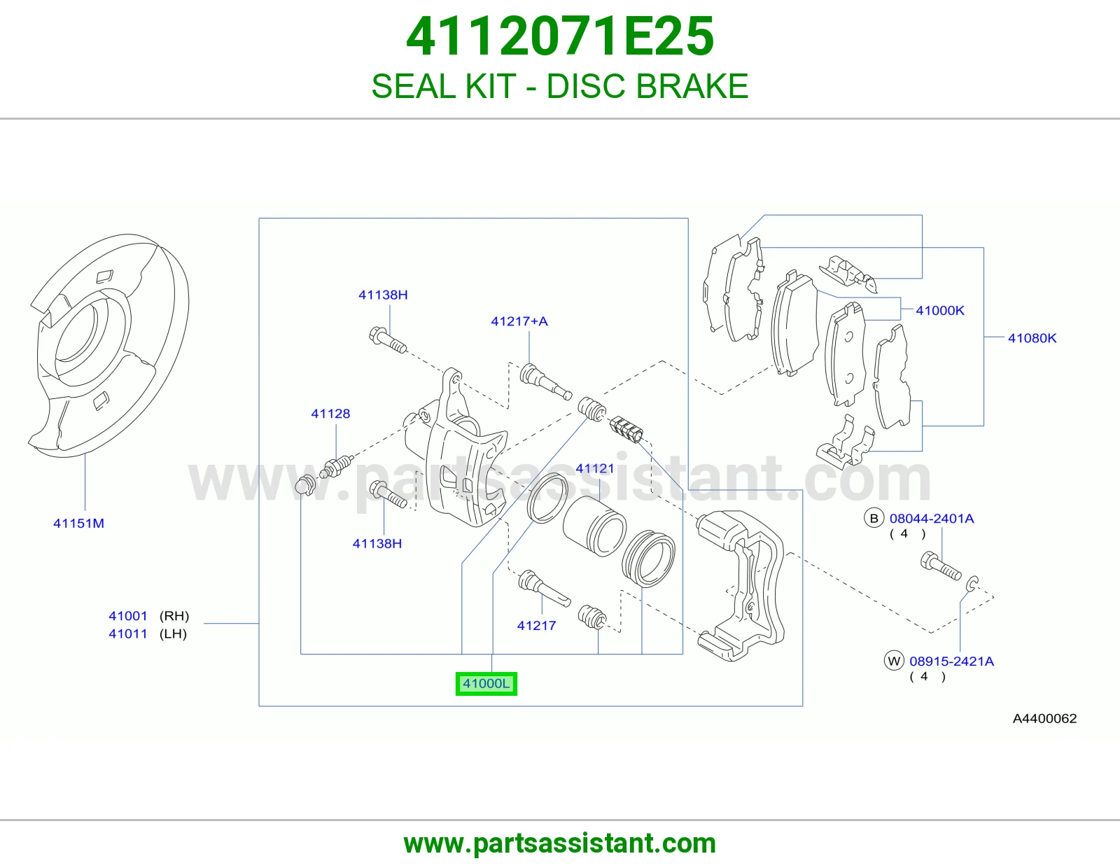 SEAL KIT - DISC BRAKE