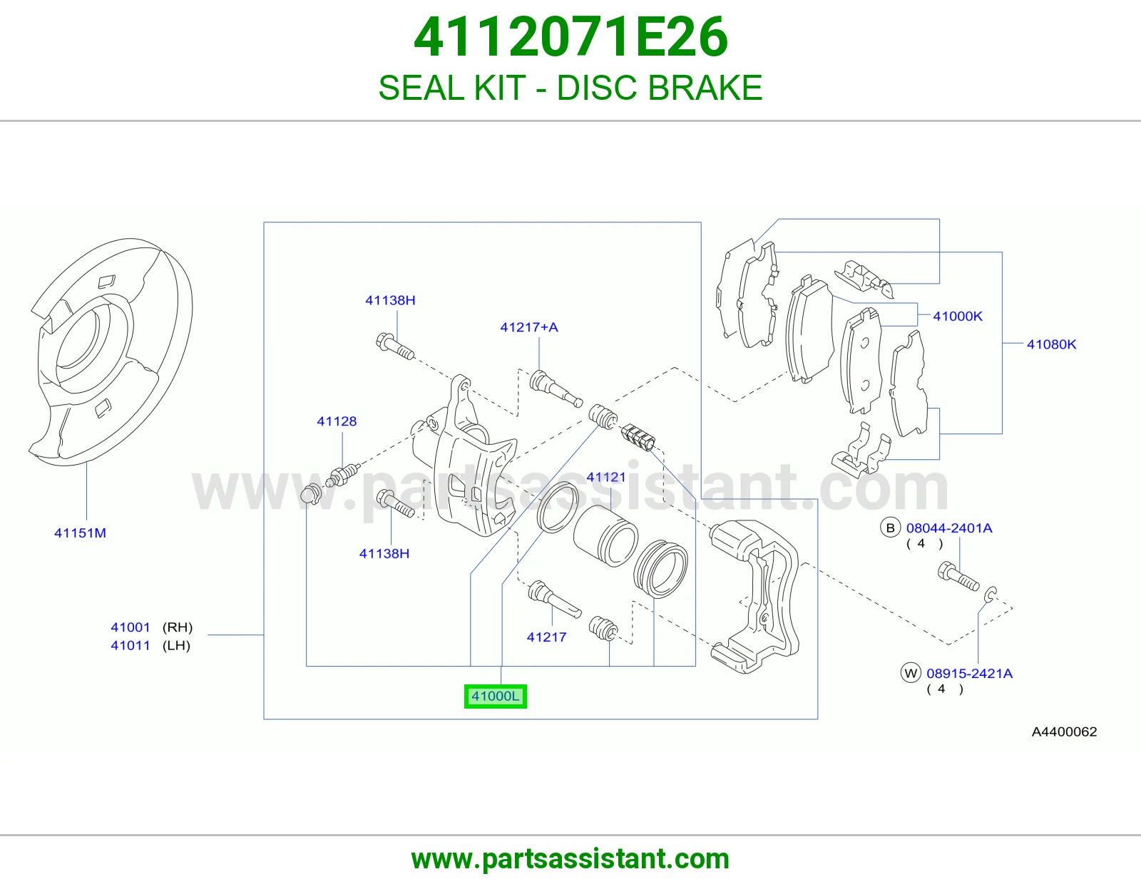 SEAL KIT - DISC BRAKE