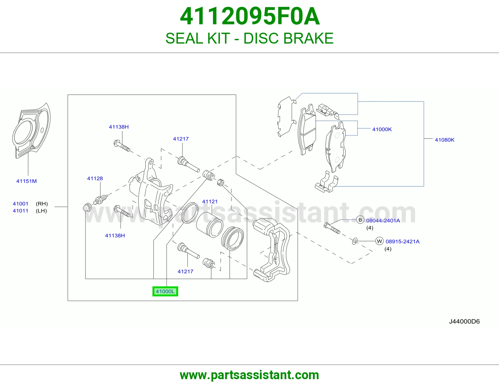 SEAL KIT - DISC BRAKE