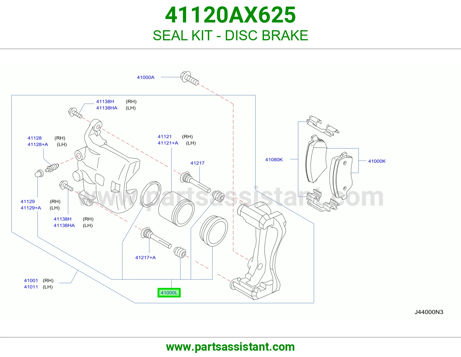 SEAL KIT - DISC BRAKE