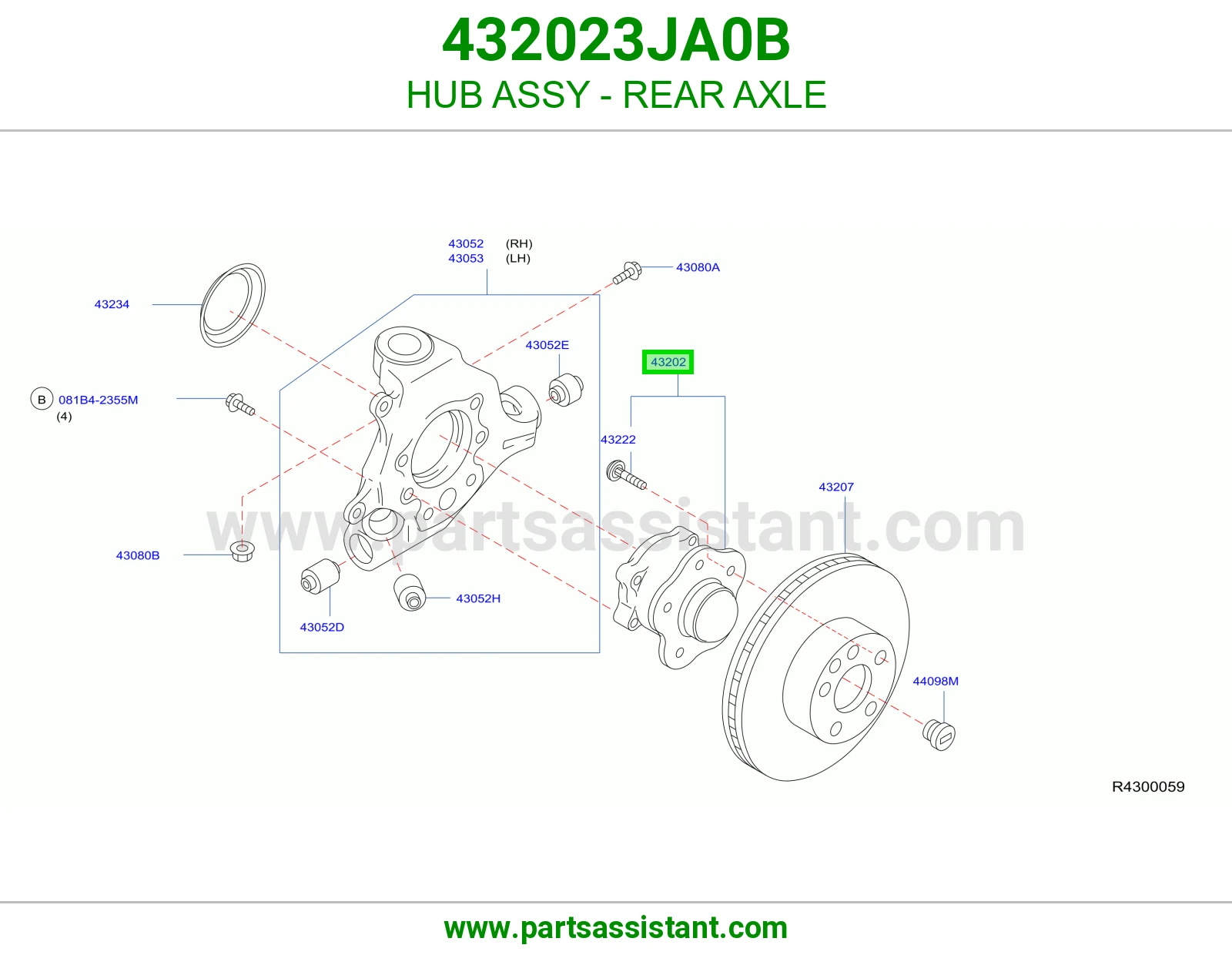 HUB ASSY - REAR AXLE