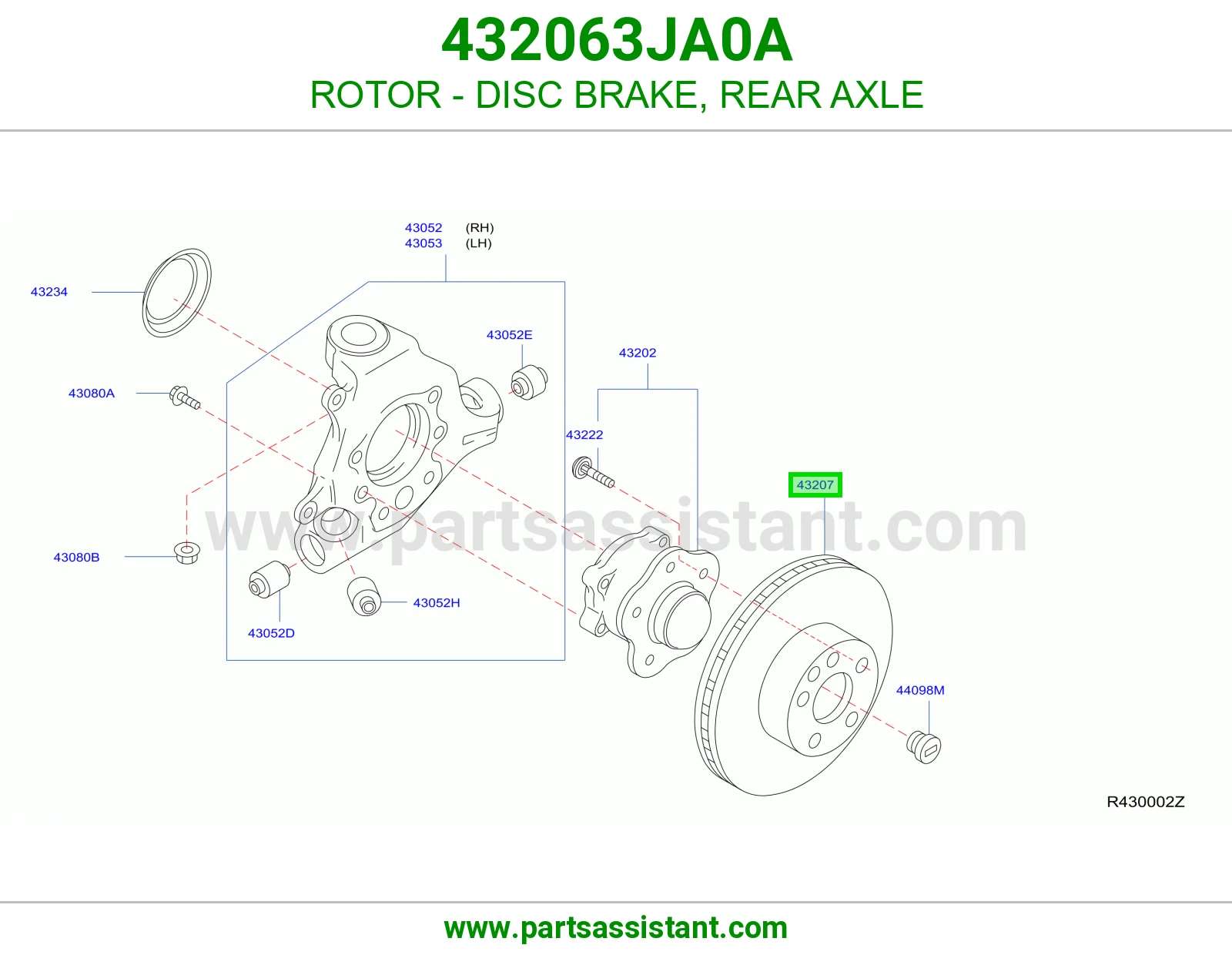 ROTOR - DISC BRAKE, REAR AXLE